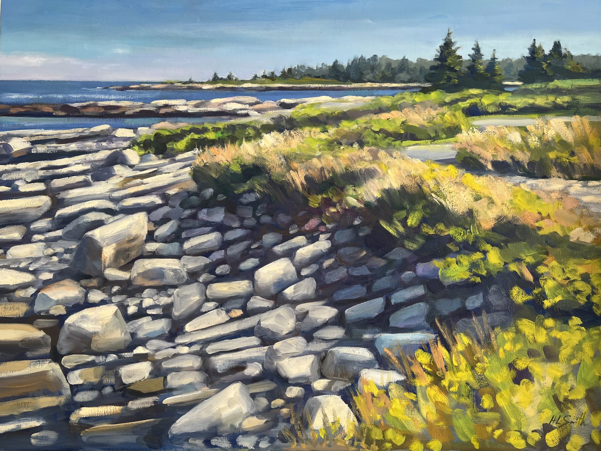 Glowing Light at Schoodic by Holly L. Smith