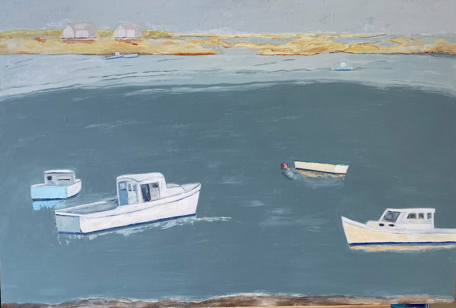 Lobster Boats by Anne Harney