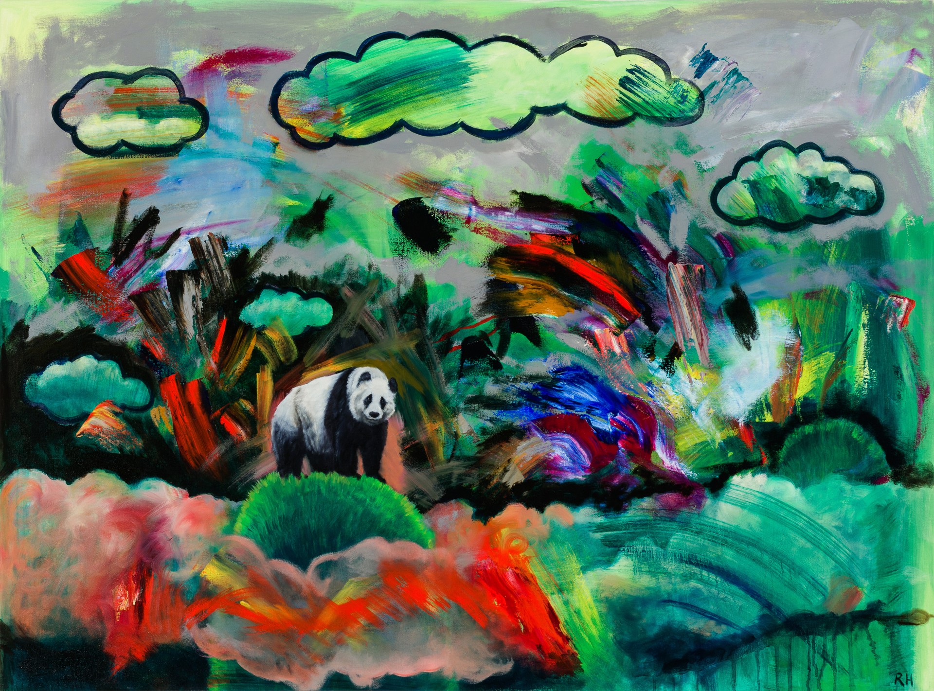 Panda in the Clouds by Robin Hextrum