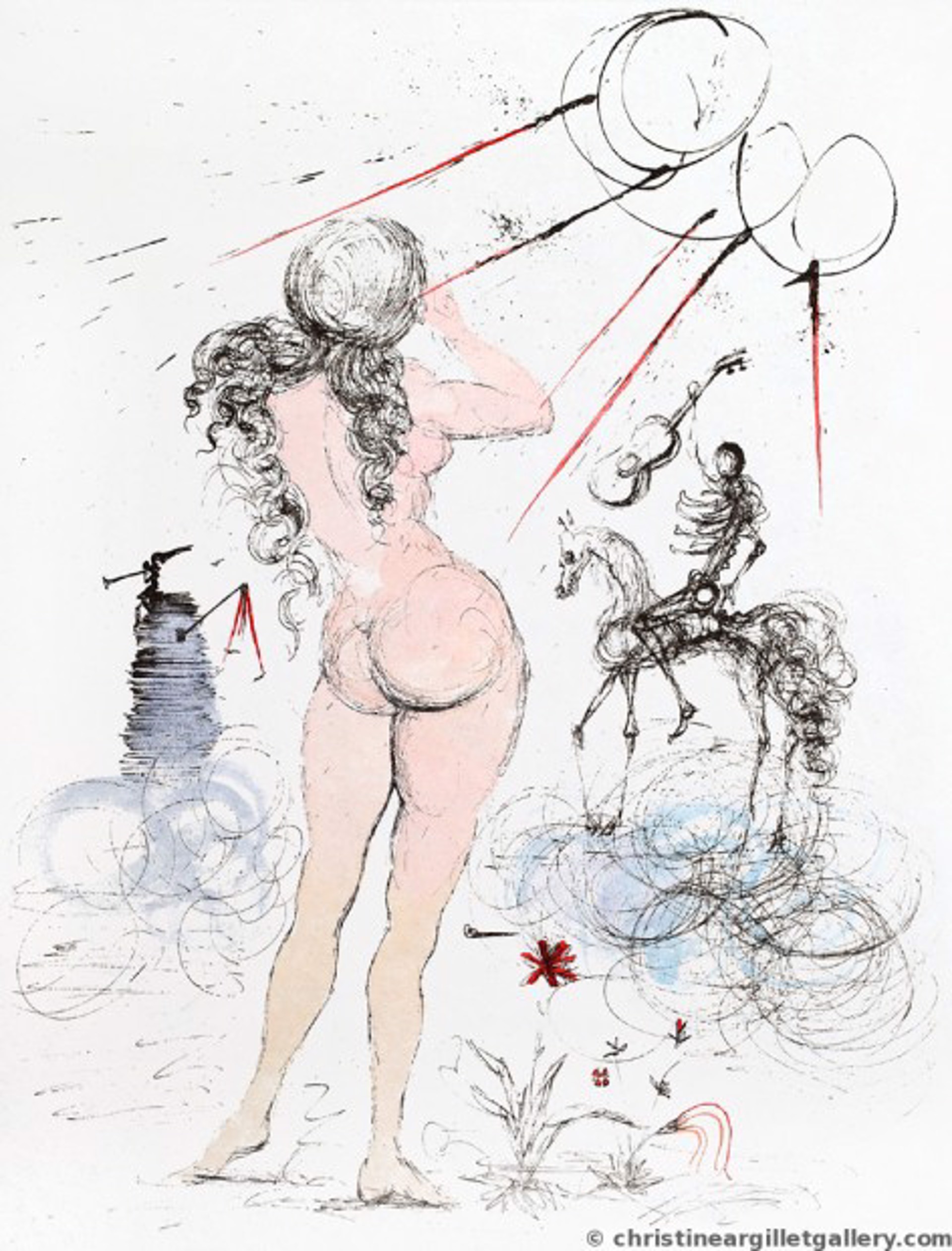 Apollinaire "Woman, Horse and Death" by Salvador Dali