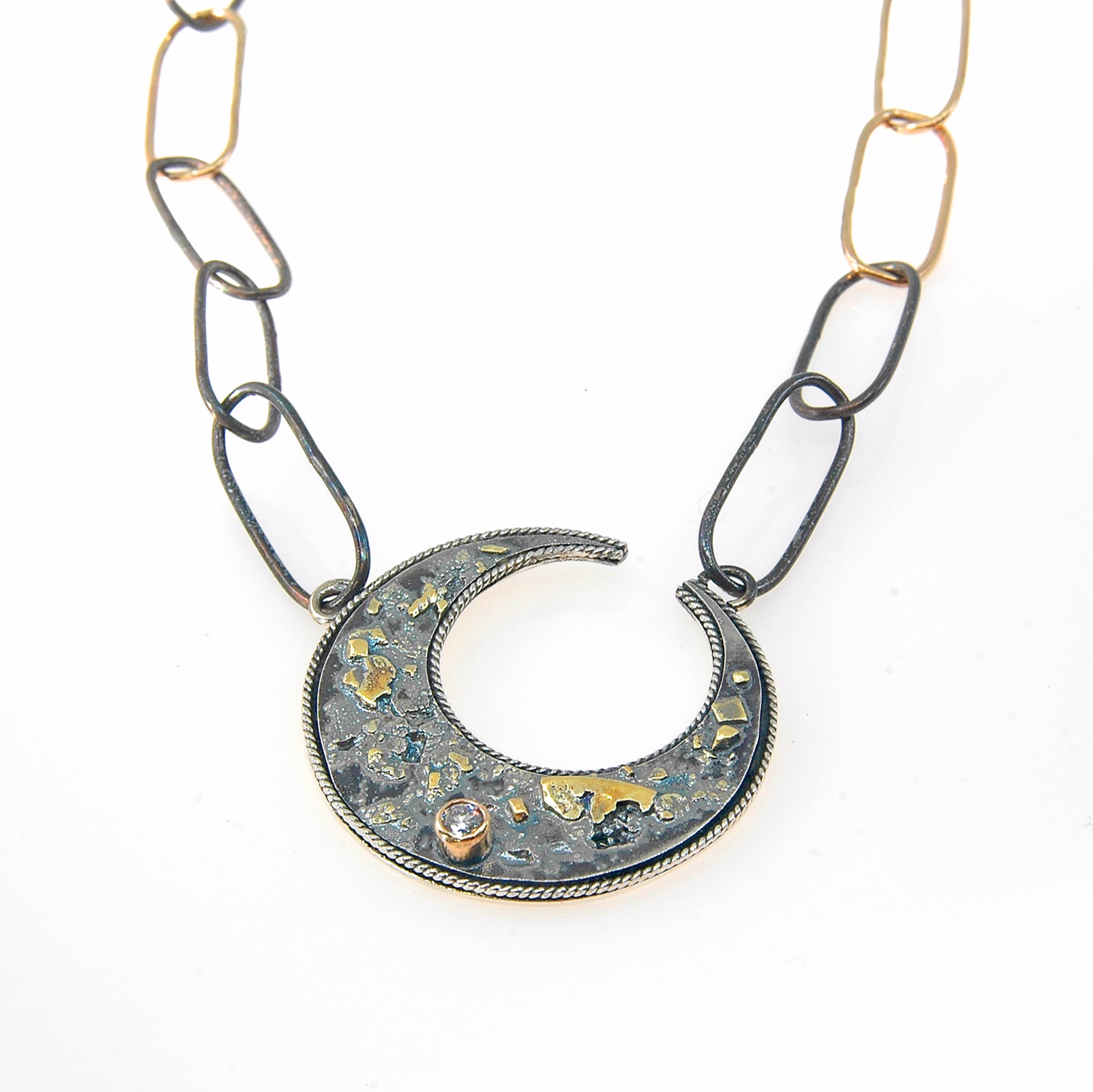 Bil, Goddess of the Waning Moon Necklace by Debra Carus