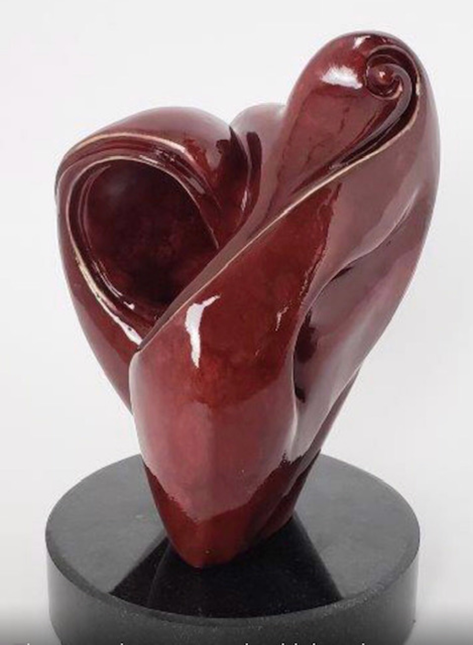 Small Heart of the Matter - Red Patina by Jeanne Kidd