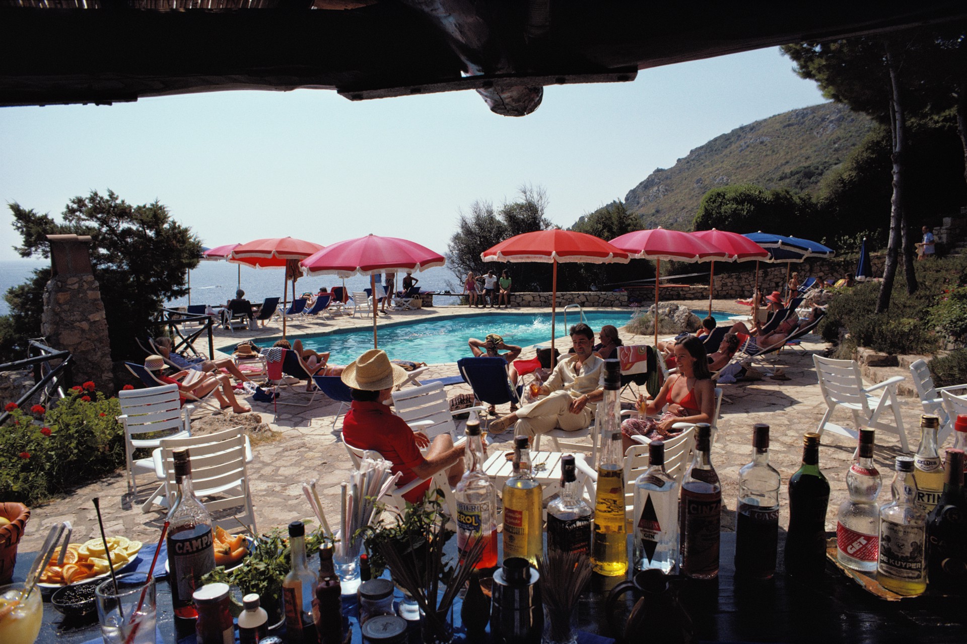Poolside Bar by Slim Aarons