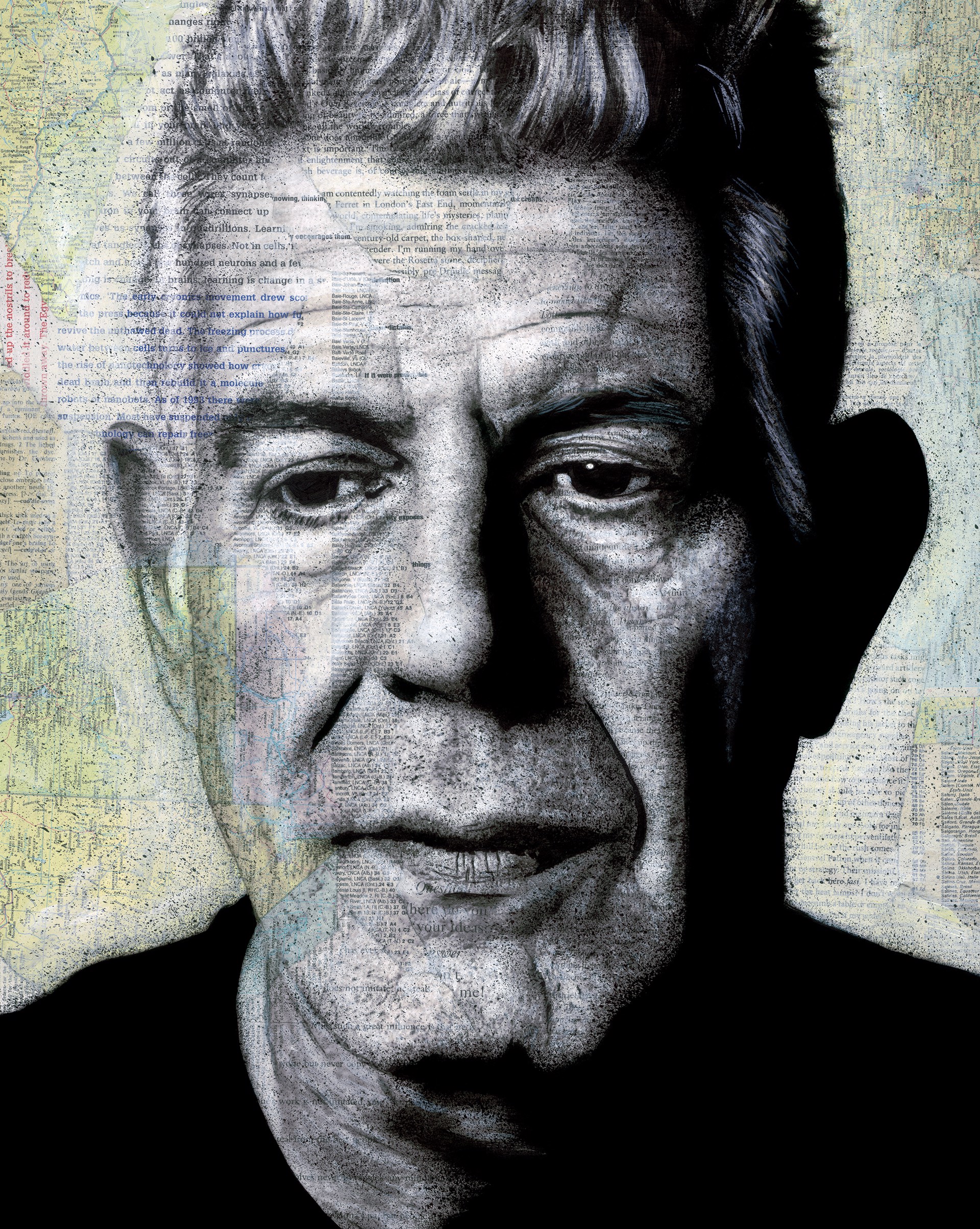 Anthony Bourdain by Andre Monet