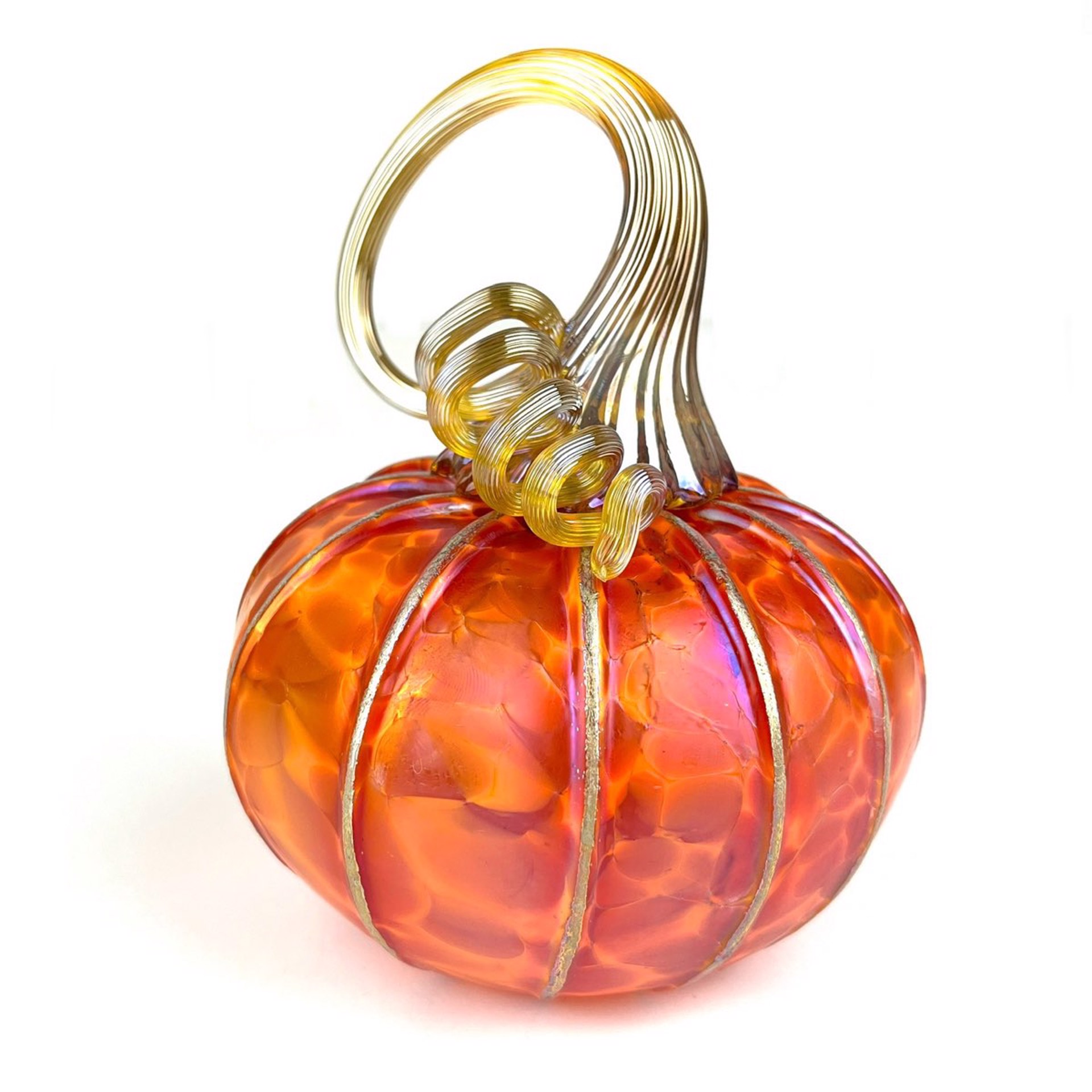 Medium Tangelo Pumpkin by Furnace Glass