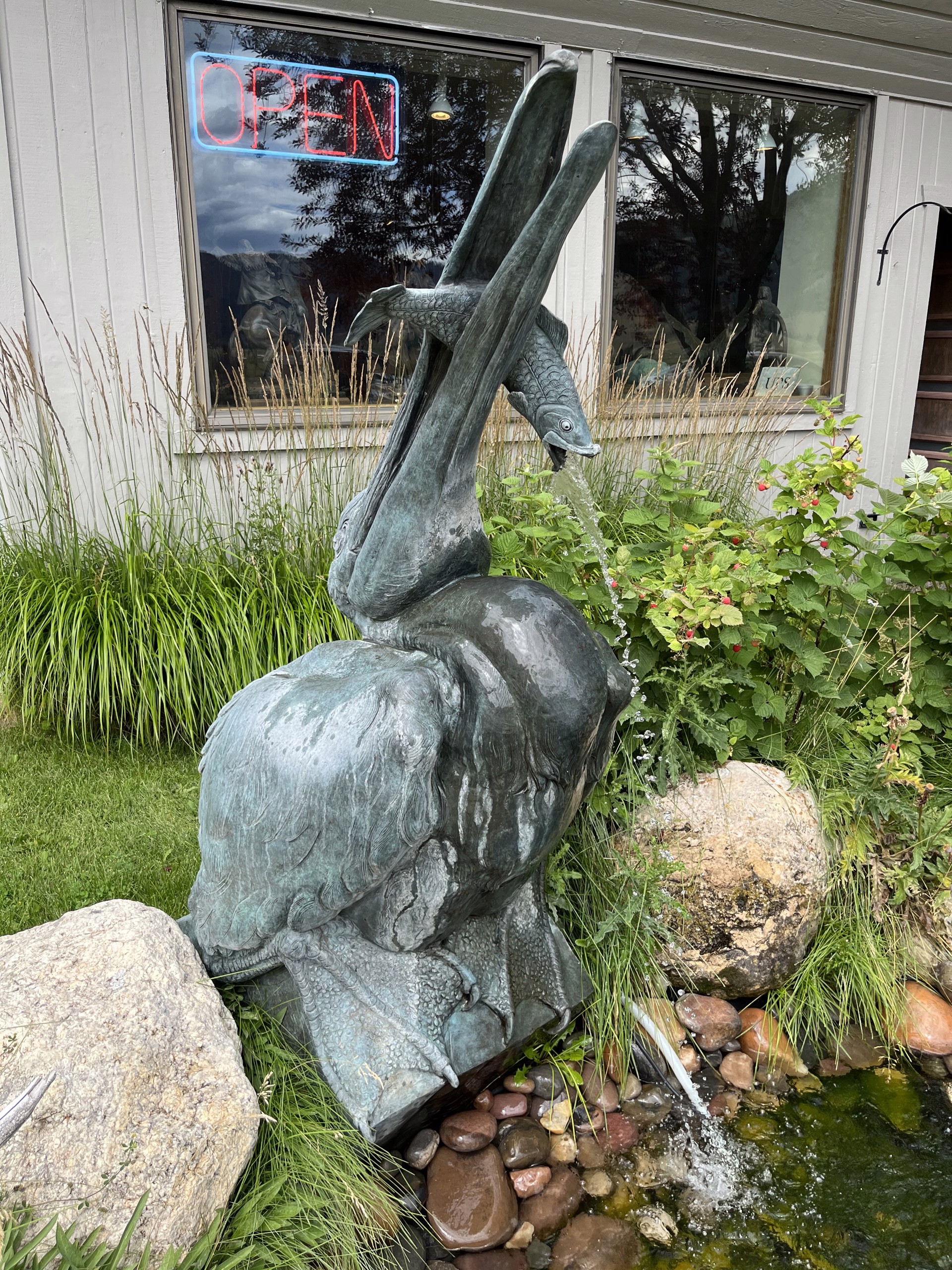 Artful Angler Monument by Sandy Scott