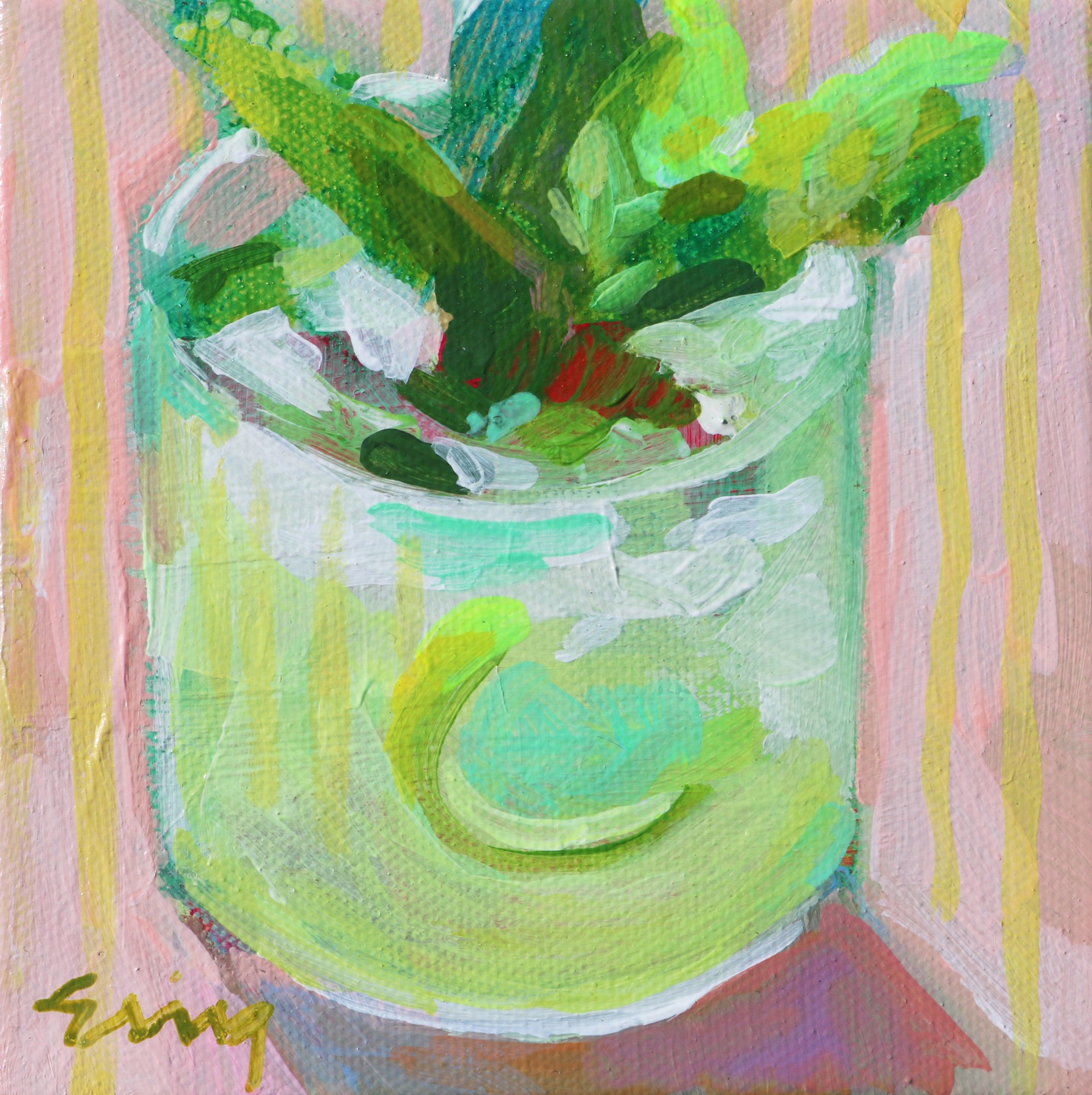 Cocktail Party 2- SOLD by Erin Gregory