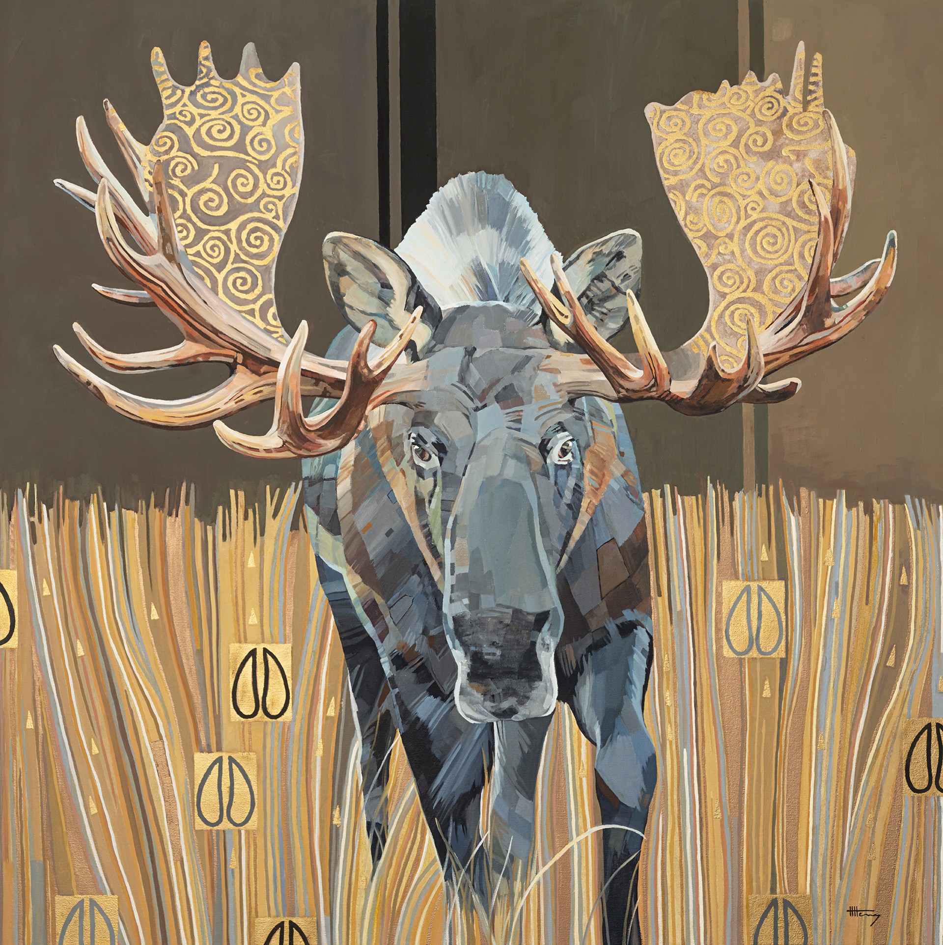 Moose In Gold by Harper Henry