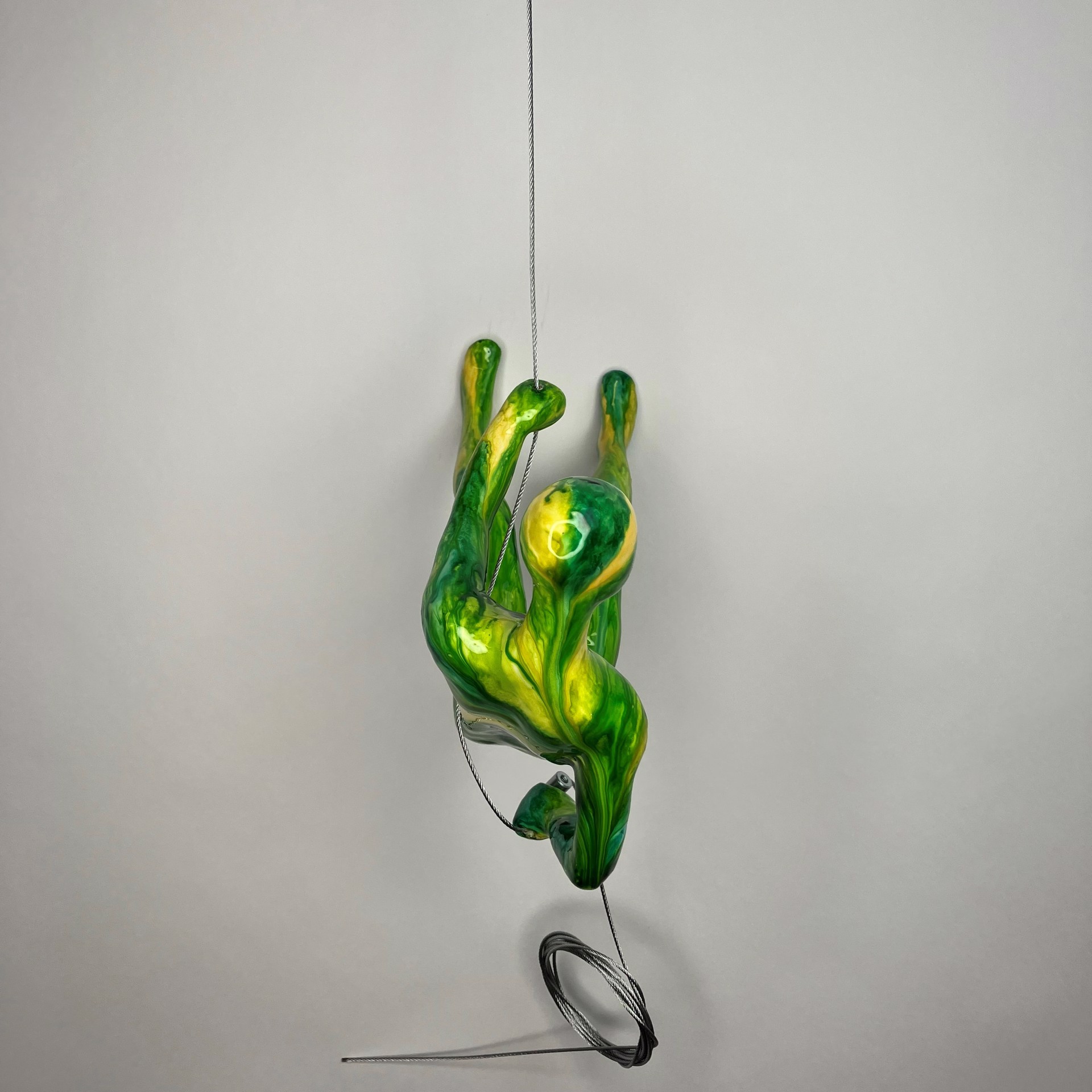 Male Climber 3-OS ~ Position 3 in color Green Swirl by Ancizar Marin