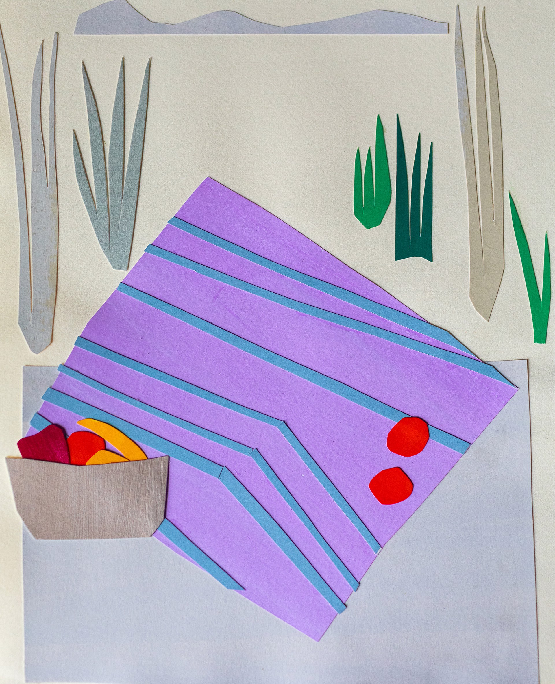 Small Collage Still Life No. 14 by Susan Hable