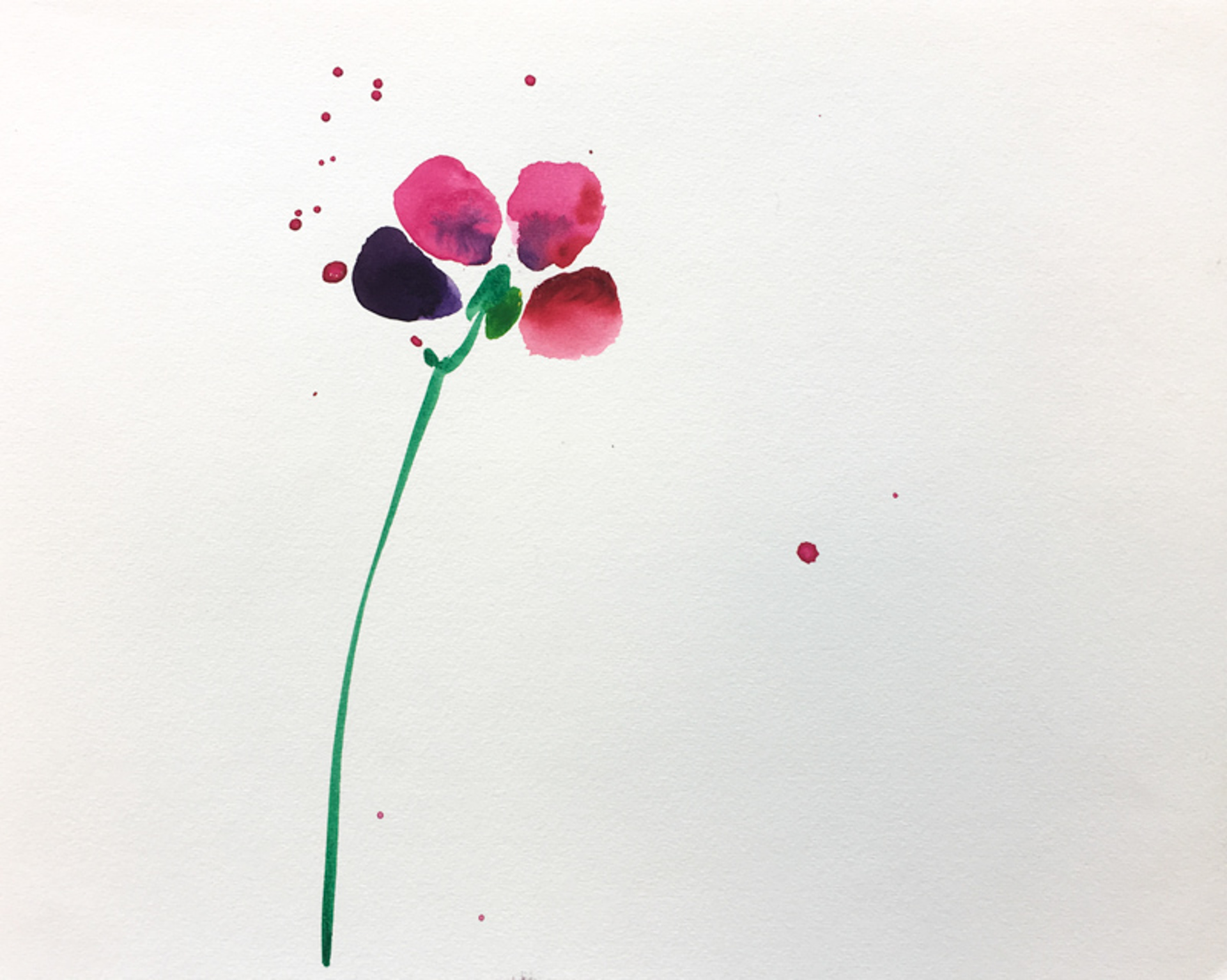 Floral Watercolor No. 11 by Christian Rothmann