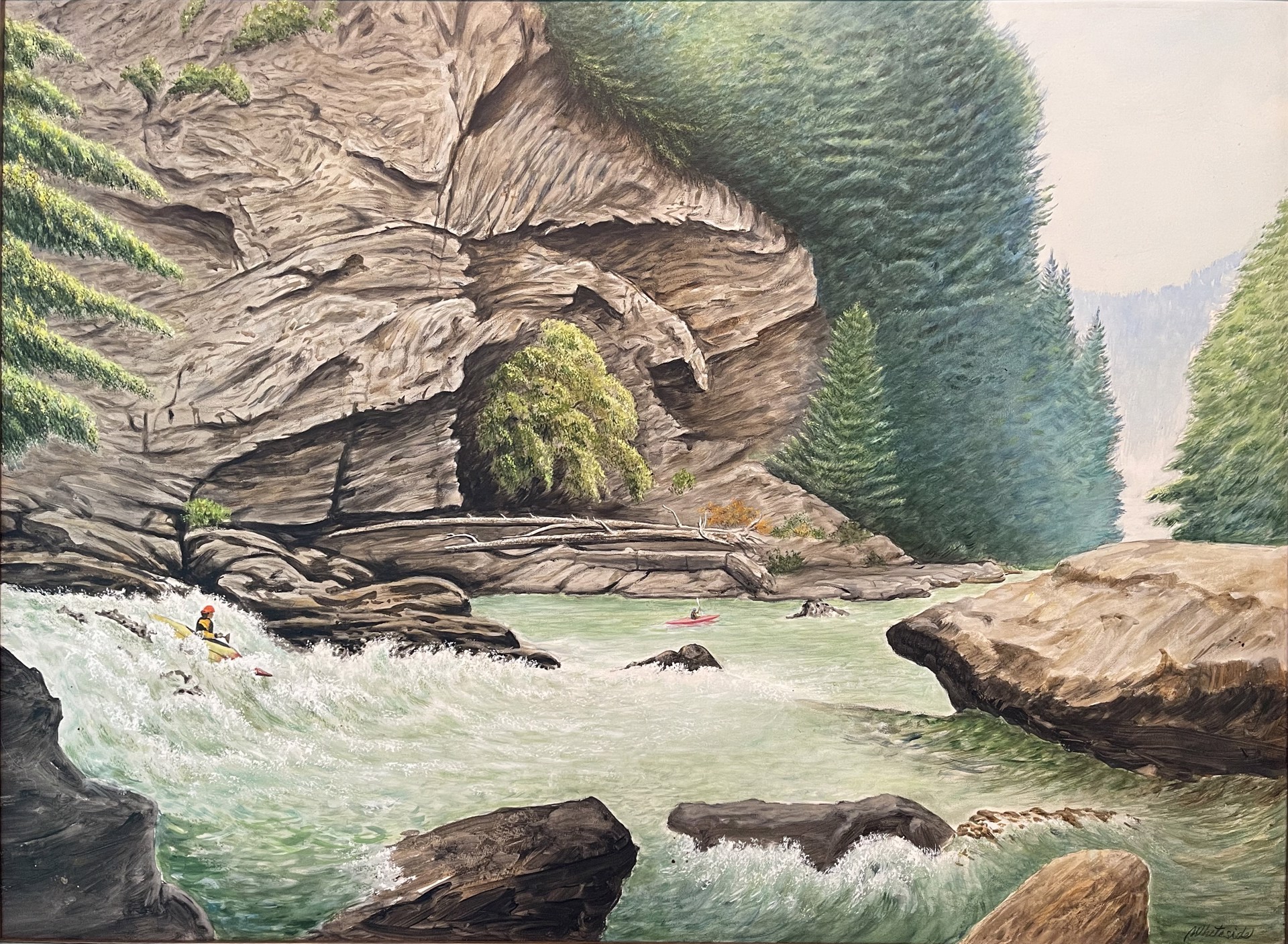 Raven Rock on the Chattooga River by William A. Whiteside