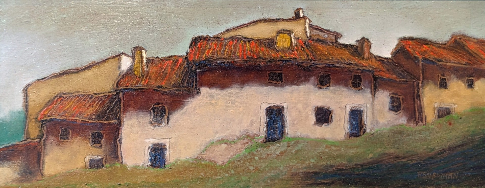 Houses on a Hillside (Tresques) by Andy Newman