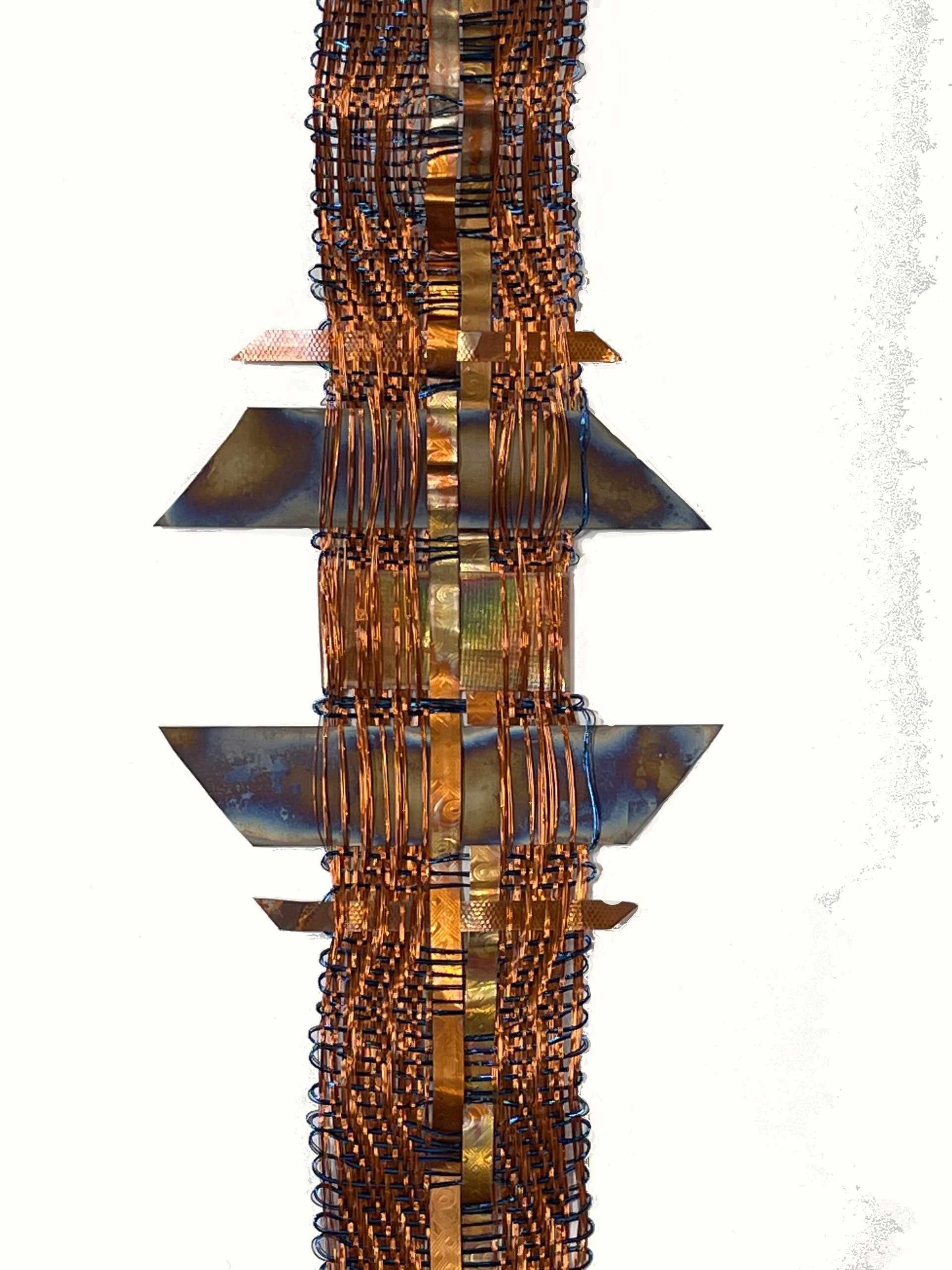 Shangri-La Copper Weaving with Cobalt Blue by Susan McGehee