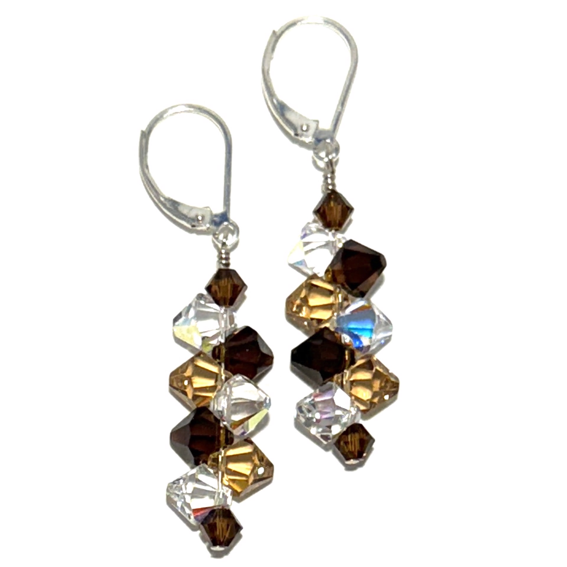 Babe in Shades of Brown Earrings SHOSH23-54 by Shoshannah Weinisch