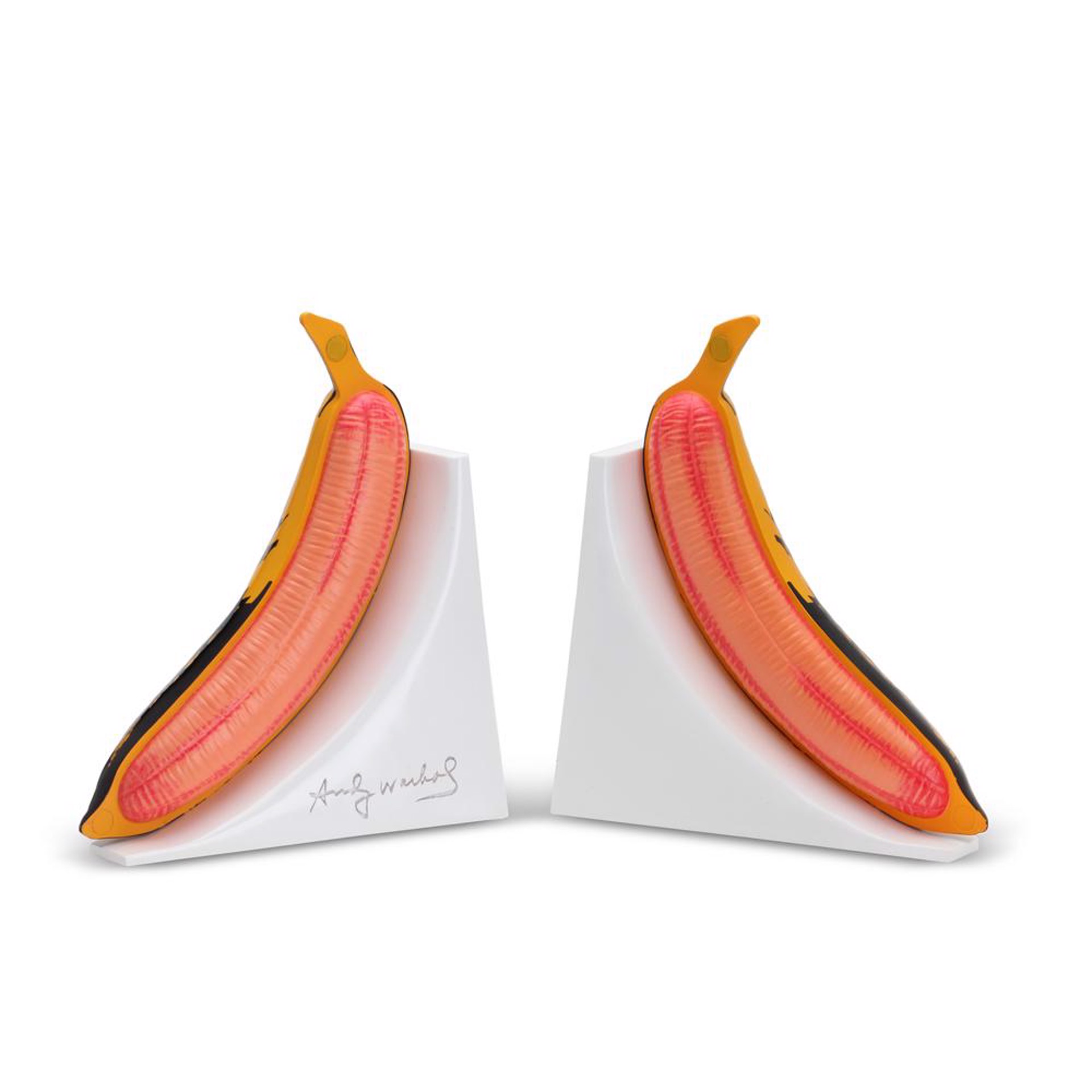 Andy Warhol Resin Banana Bookends by Andy Warhol