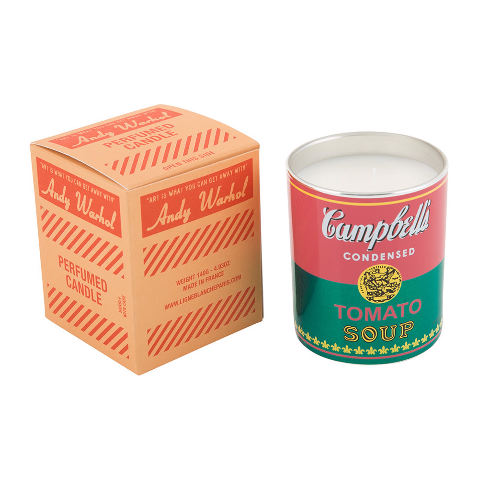 Campbell Soup Scented Candle - Rose/Green by Andy Warhol