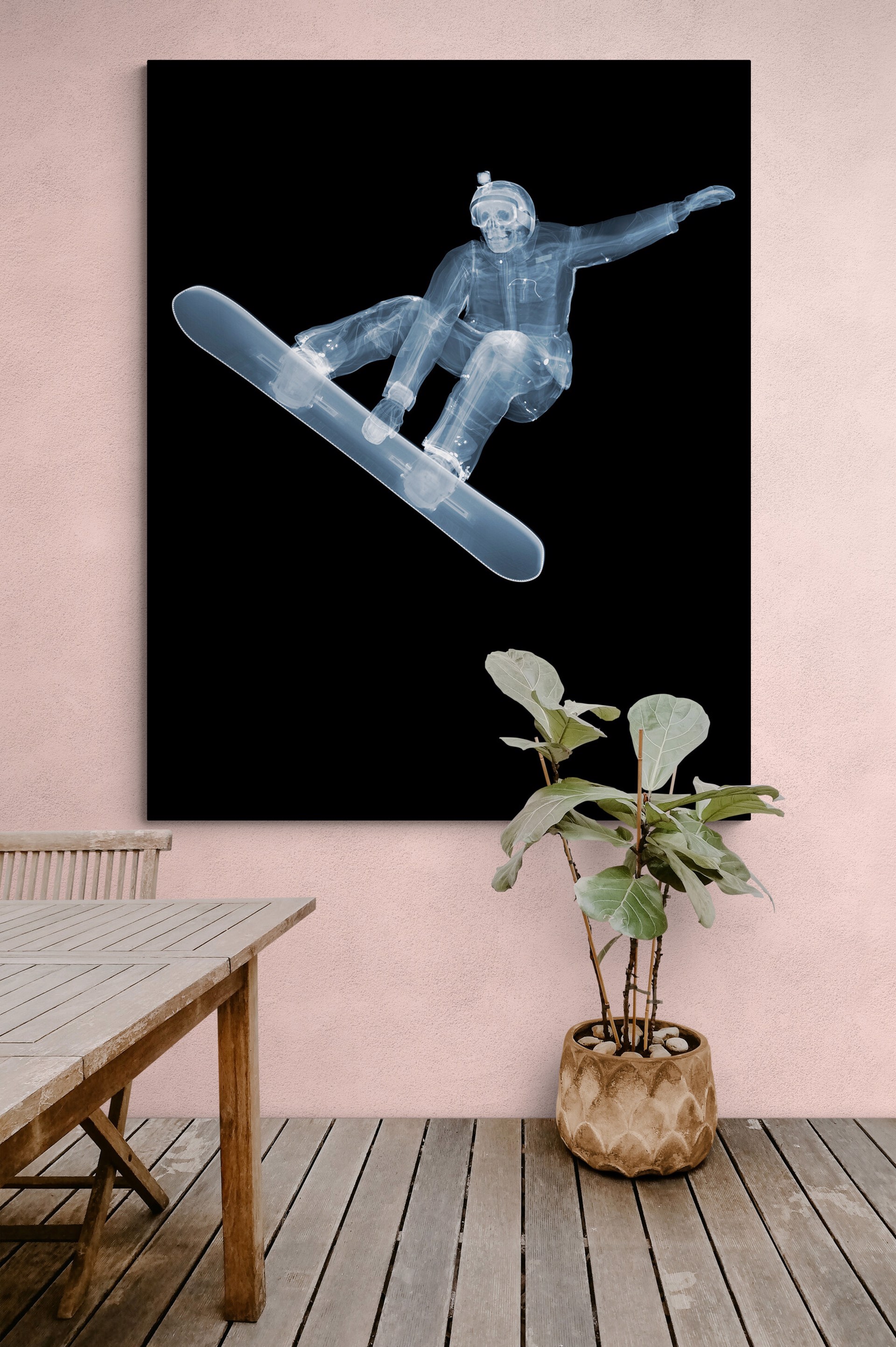 Snowboarder by Nick Veasey