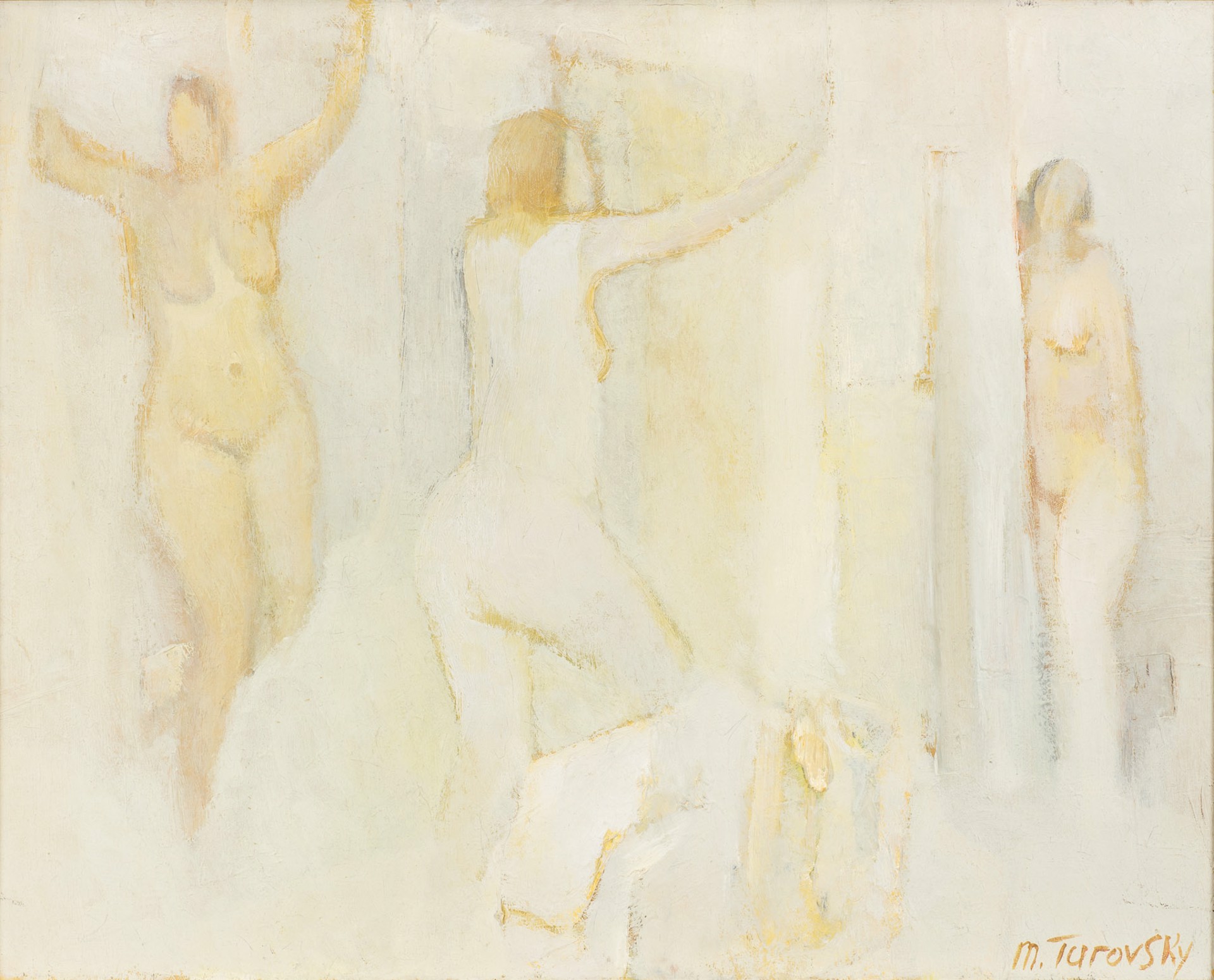 Three Standing Nudes by Mikhail Turovsky
