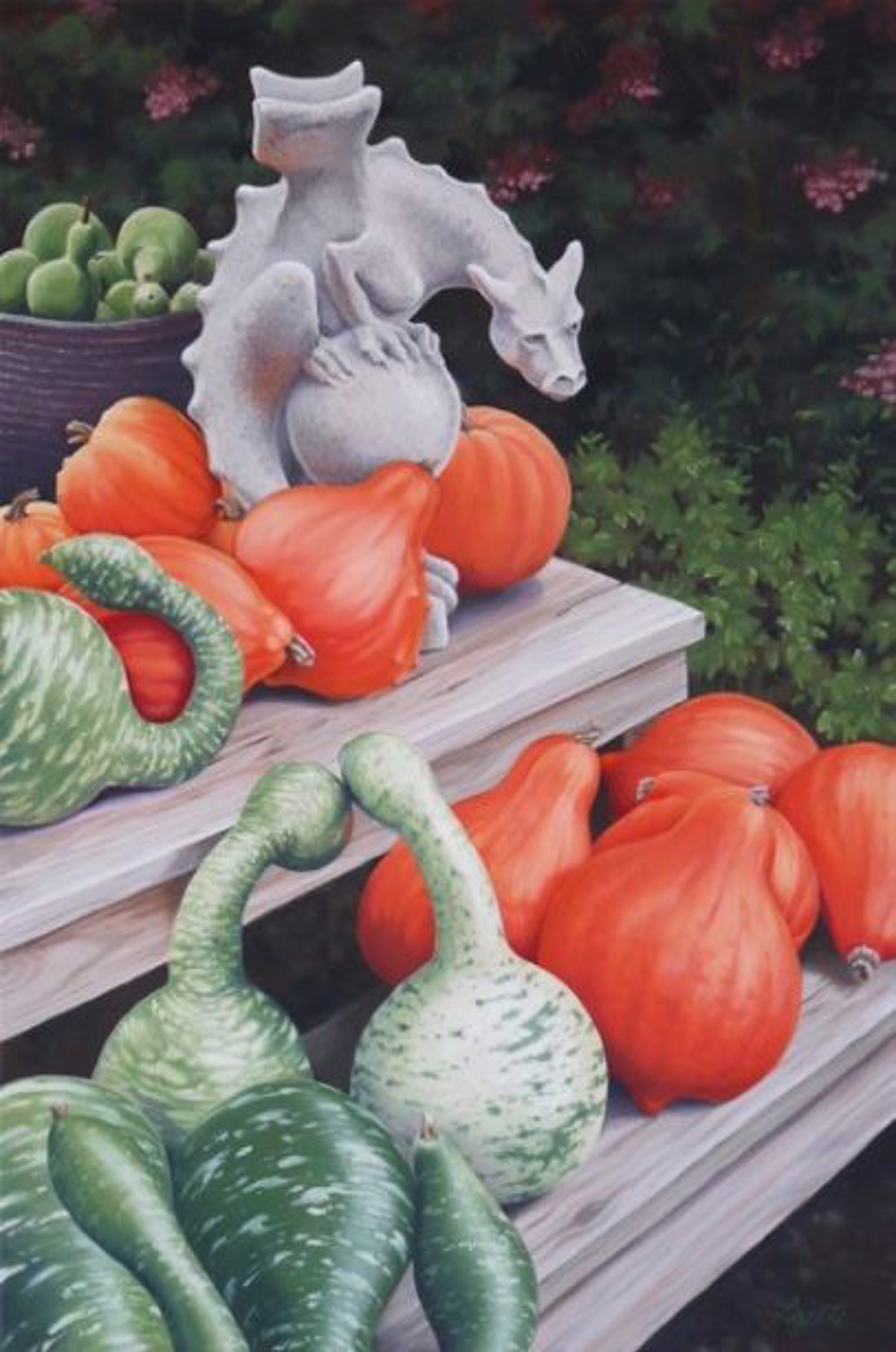 Dragons and Gourds by Liz Phillips