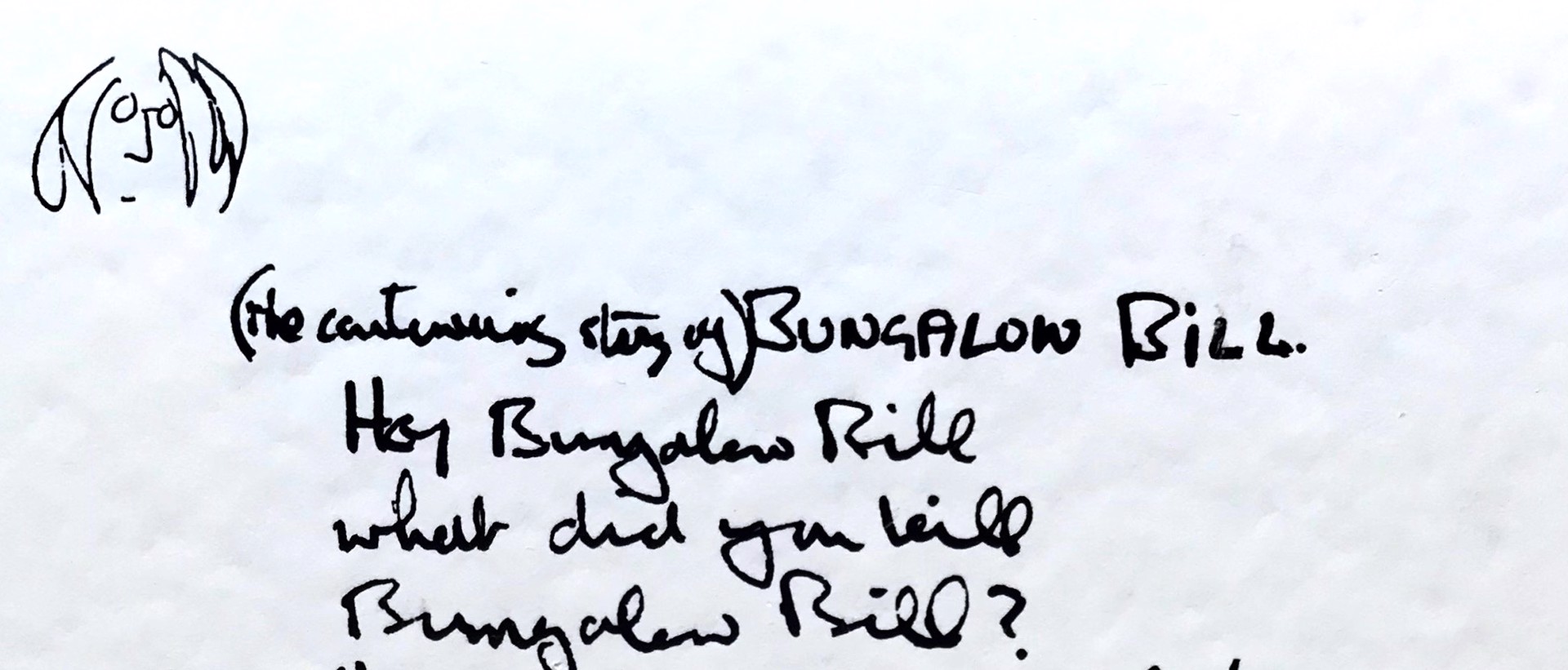 Bungalow Bill Lyrics by John Lennon