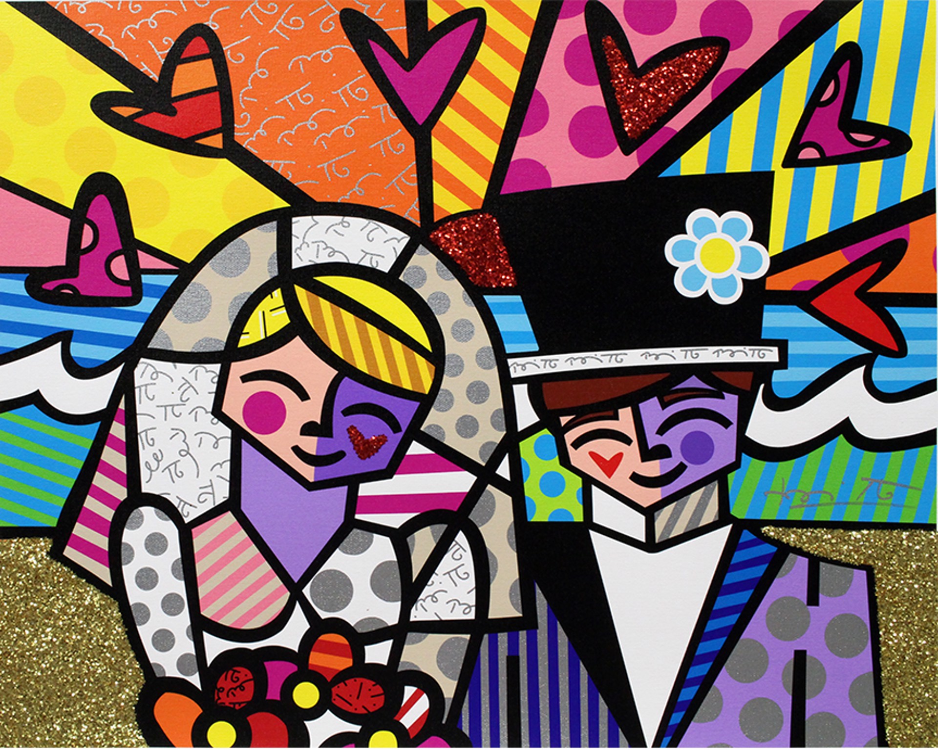 Honeymoon At Sea By Romero Britto Artcloud
