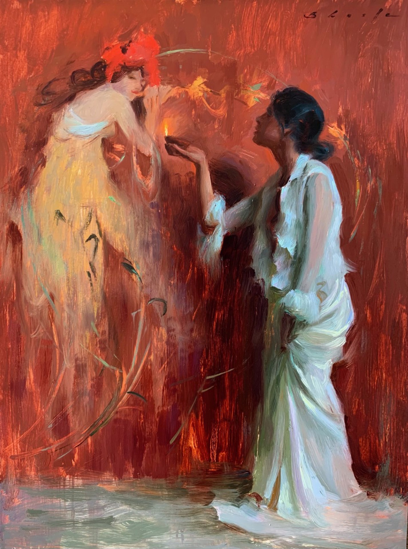 Une Ode á Mucha (An Ode to Mucha) by Suchitra Bhosle | ArtCloud