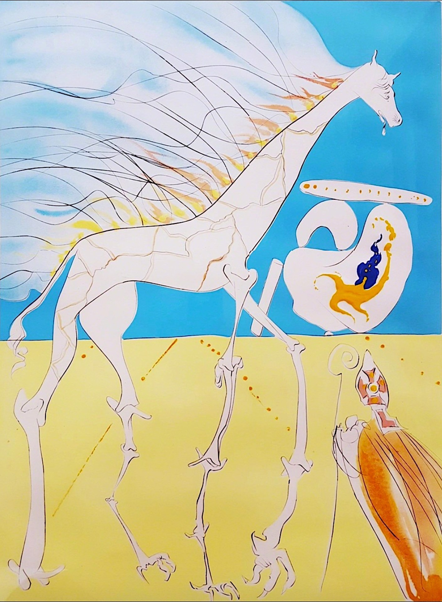 Saturnian Giraffe by Salvador Dali | ArtCloud Saturnian Giraffe by Salvador Dali | ArtCloud
