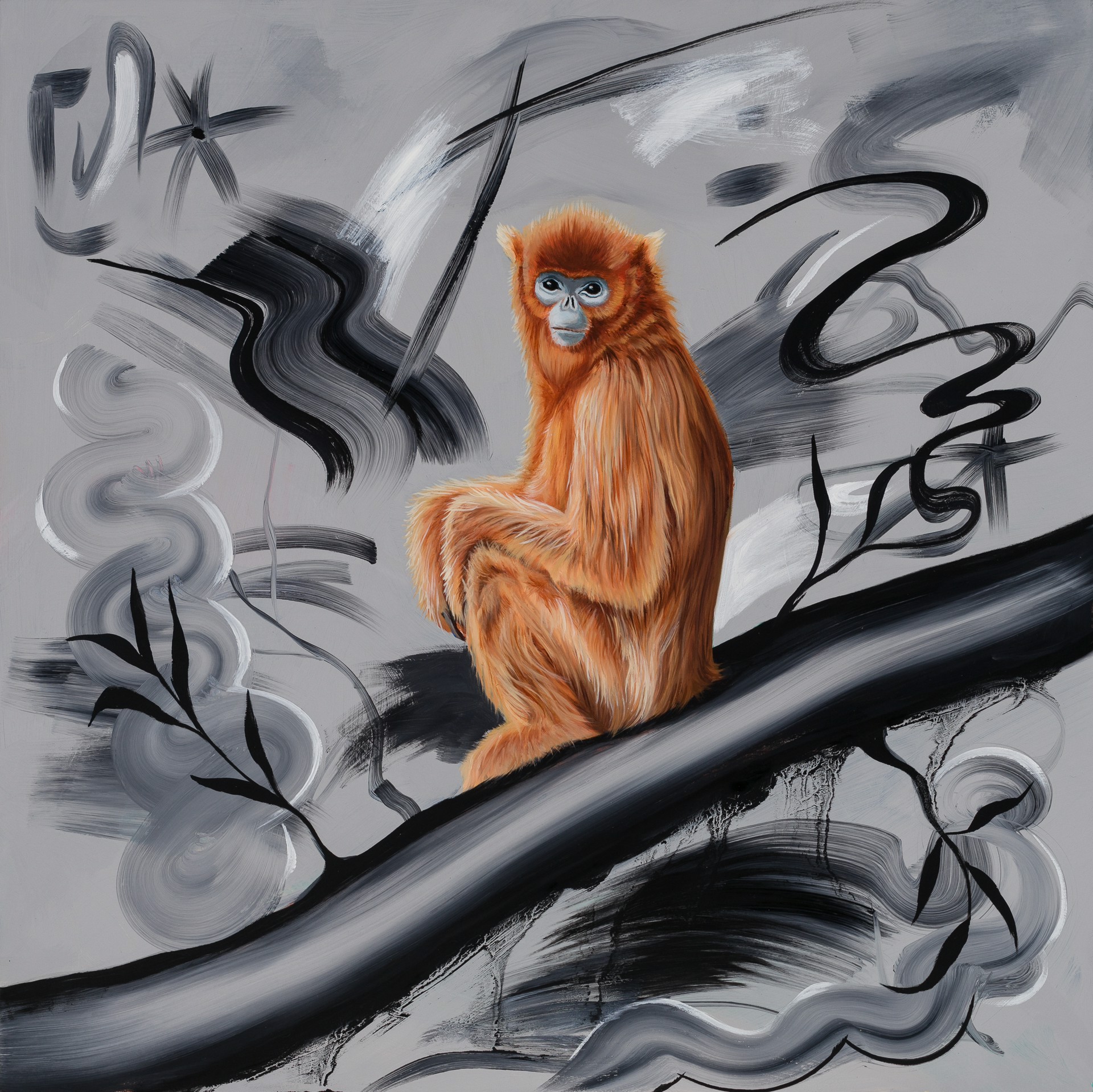 Golden Haired Monkey by Robin Hextrum | ArtCloud