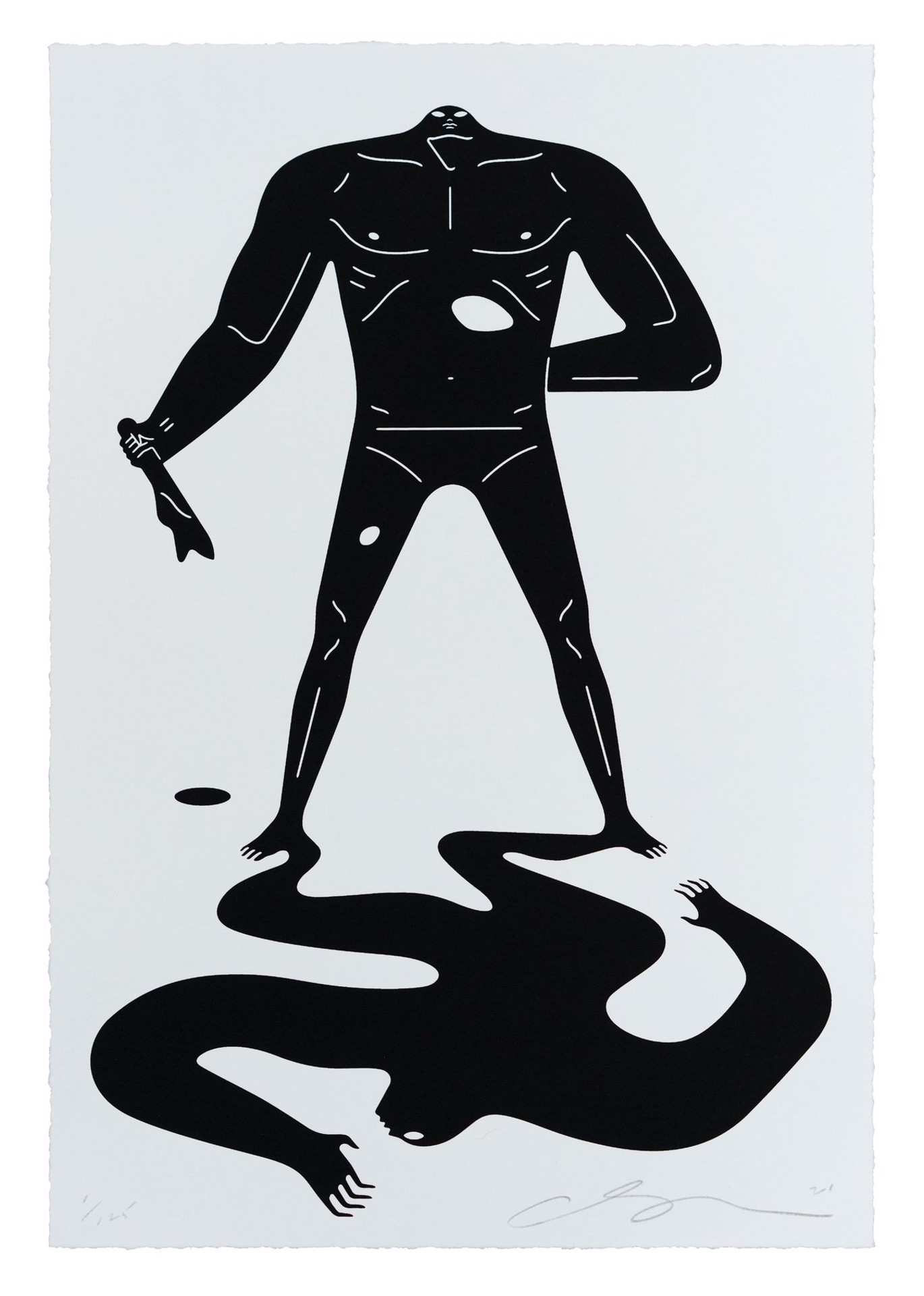On The Sunny Side of The Street (White) (18/125) by Cleon Peterson