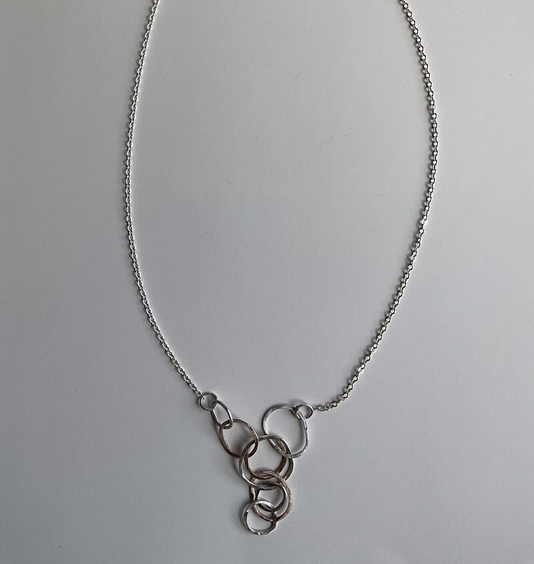 N317M Blocked Out Sm Y-Cascade Necklace by Susan Elizabeth Designs