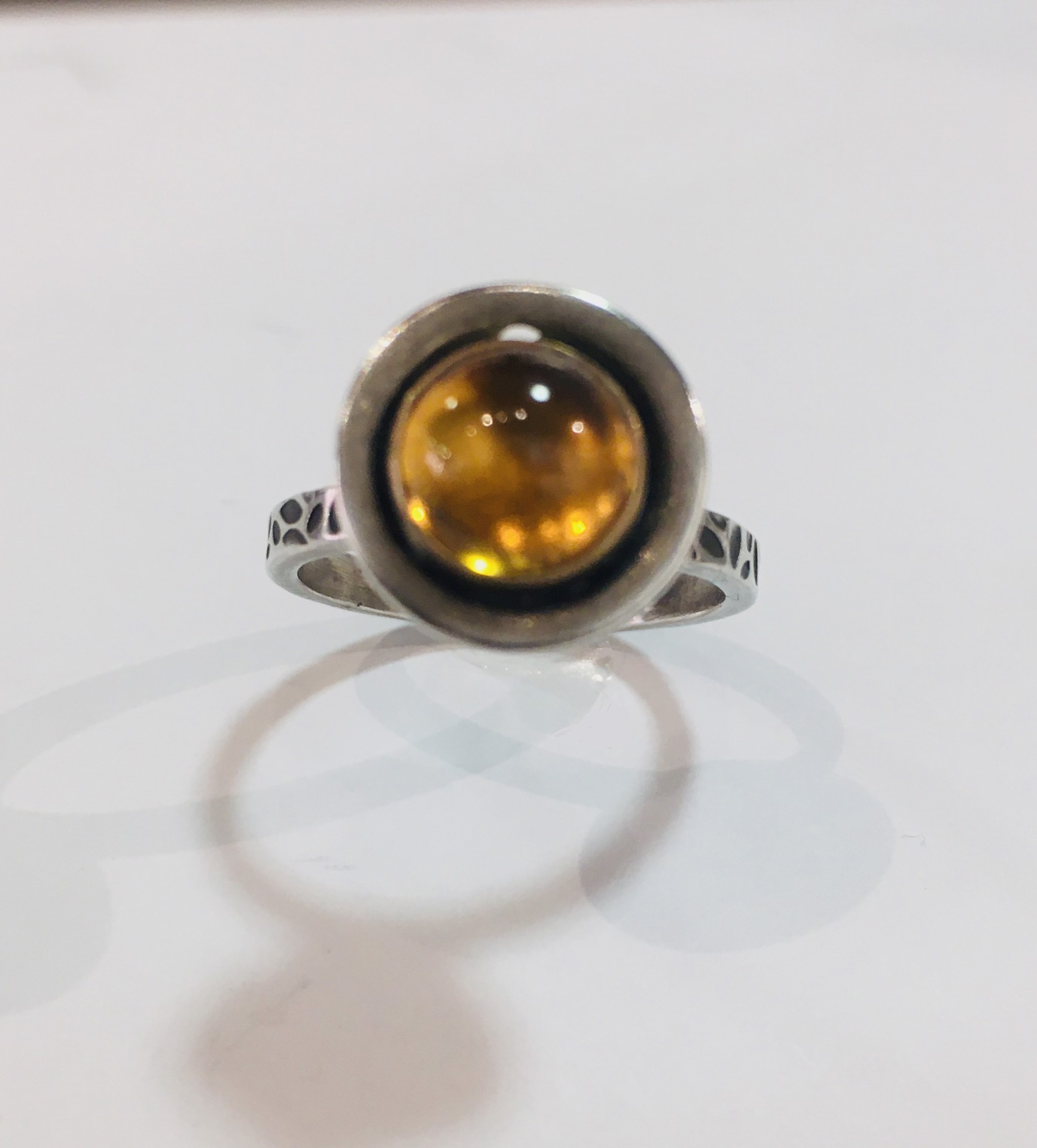 8 mm Citrine Ring by MARTHA SULLIVAN | ArtCloud