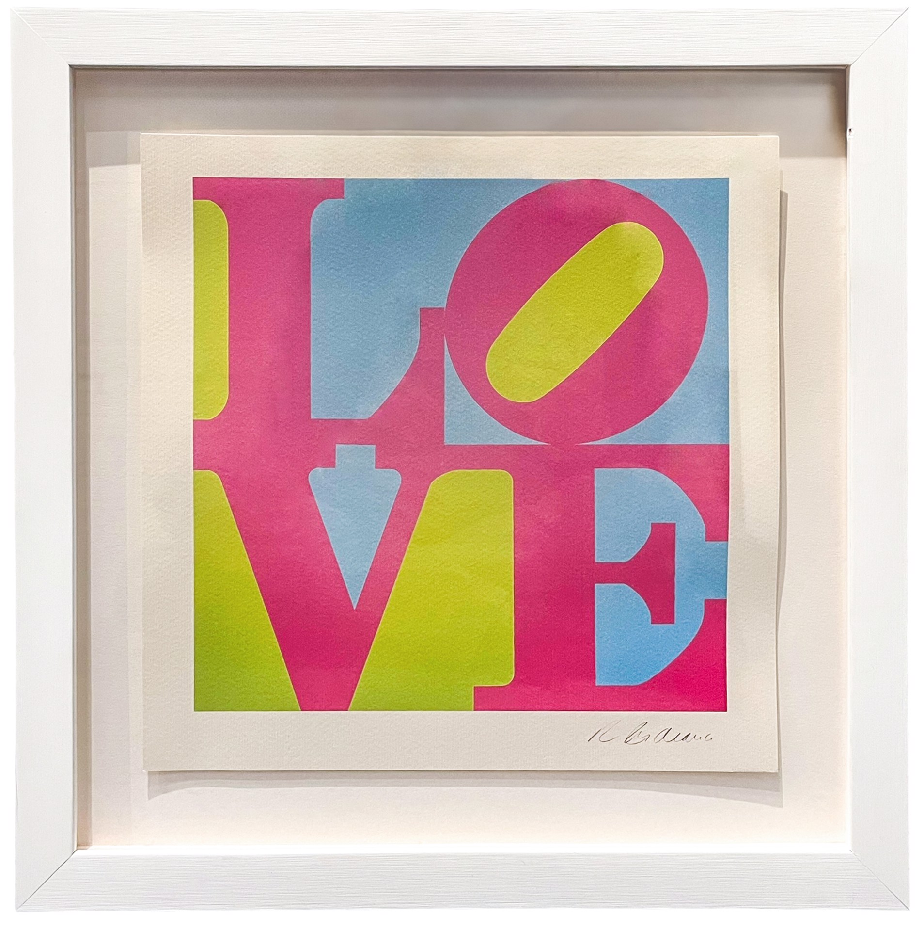 LOVE (Green, Pink, Blue) by Robert Indiana | ArtCloud
