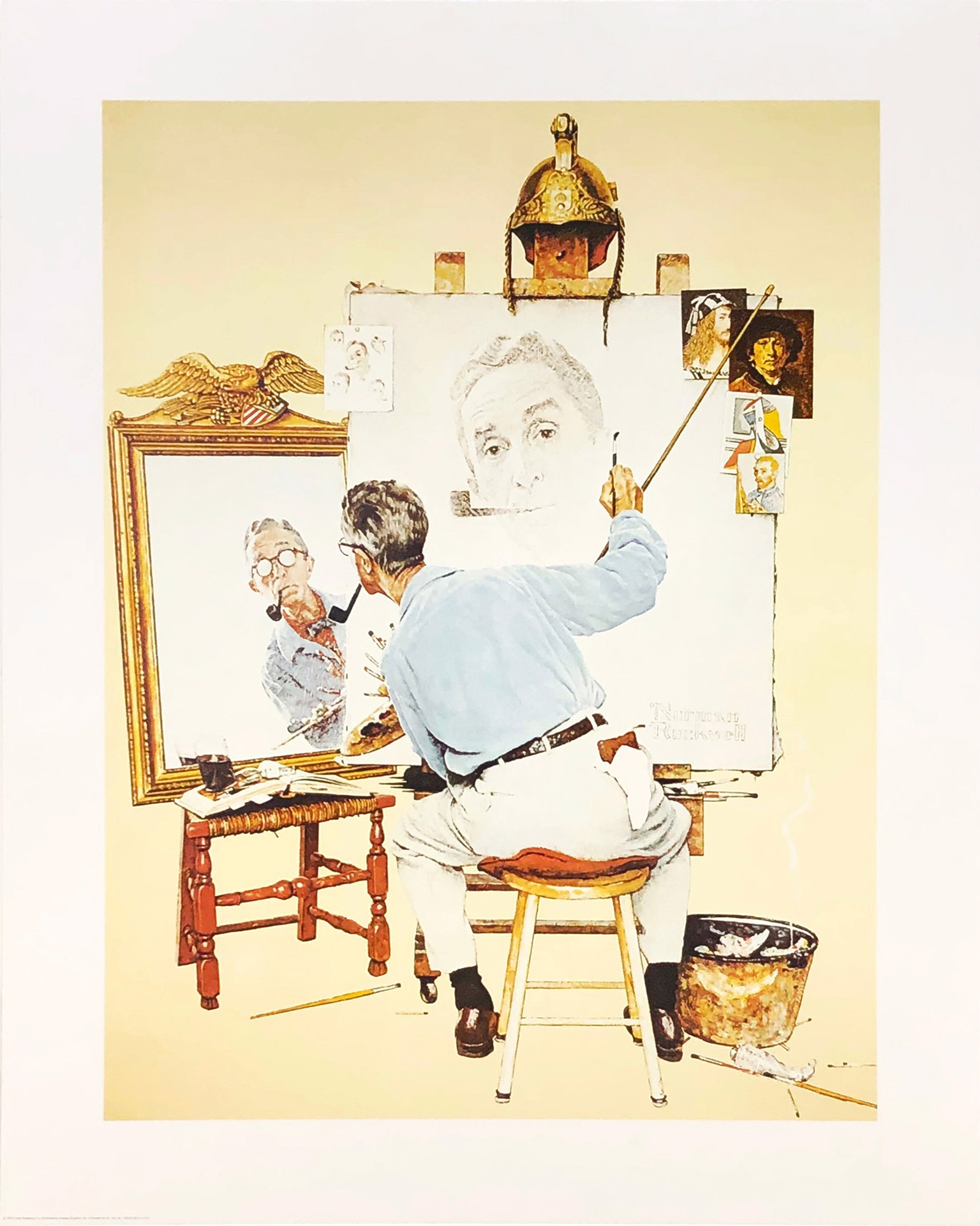 Norman RockwellフィギュアTRIPLE SELF PORTRAIT Triple Self-Portrait - Wikipedia