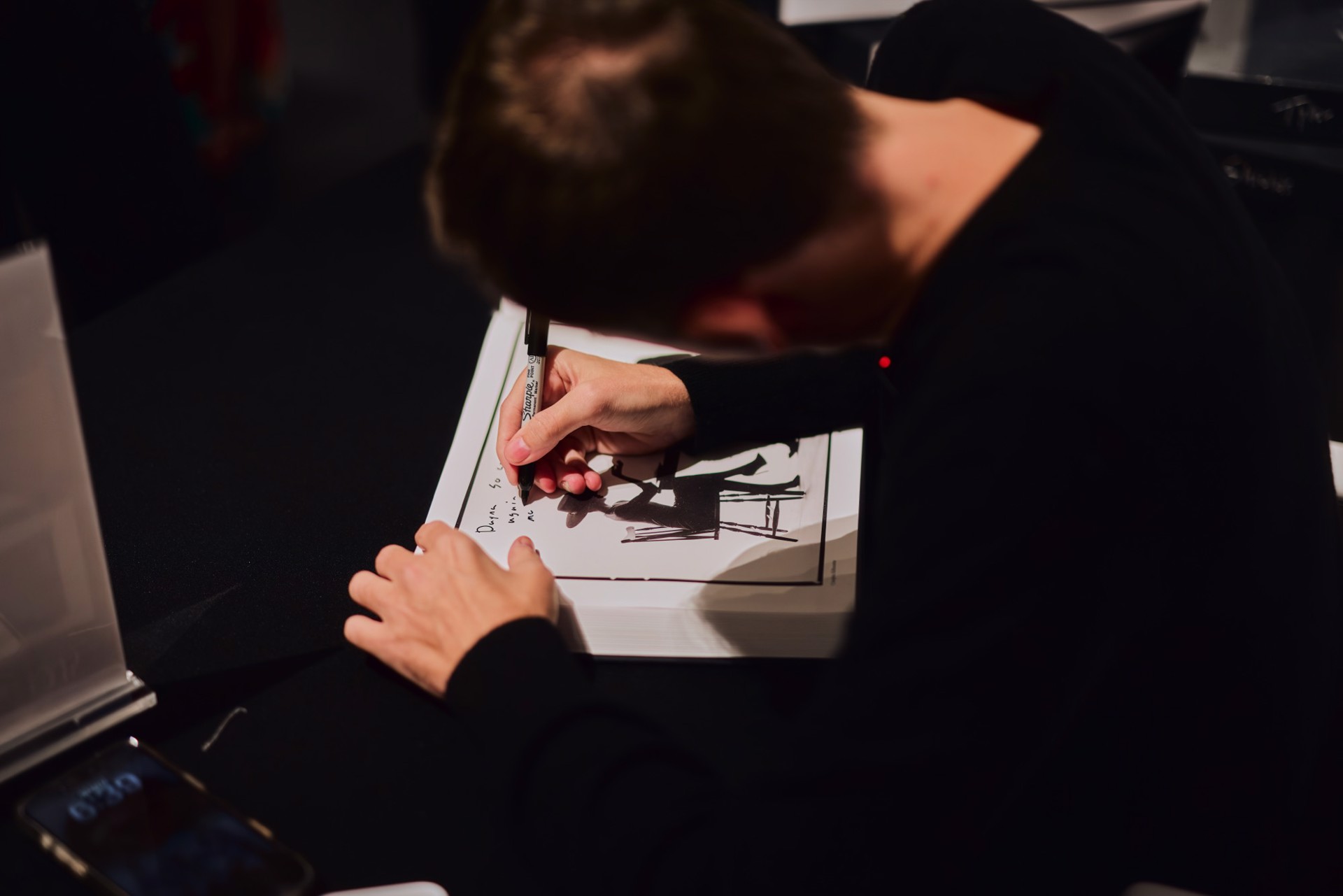 Tyler Shields signing copies of The Book at Samuel Lynne Galleries in Dallas