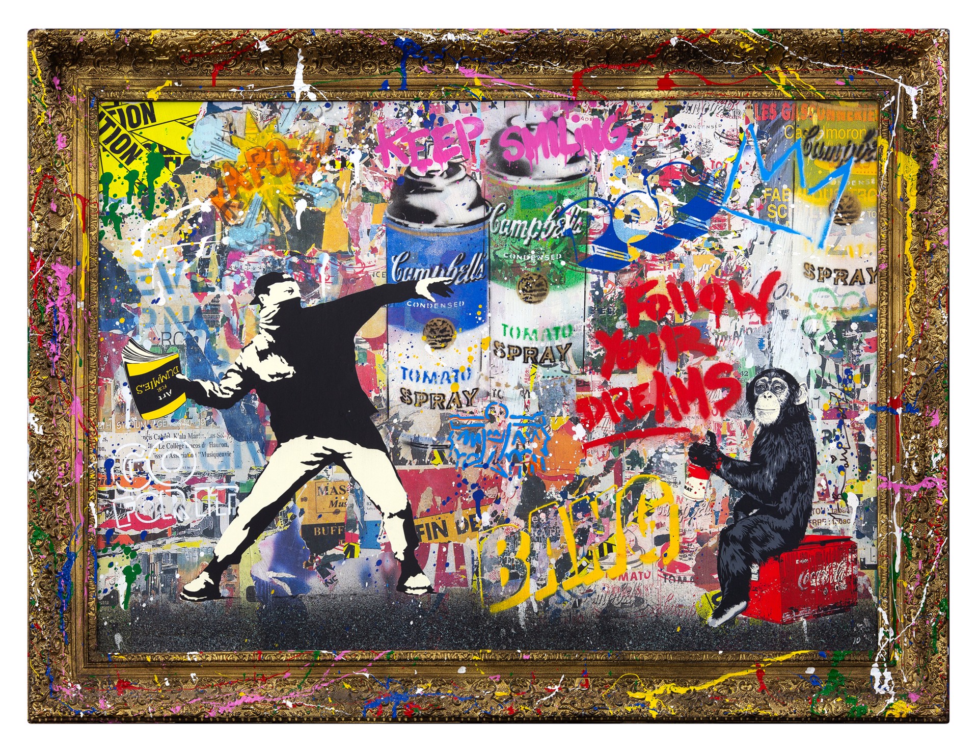 タイムセール【正規品】Mr.Brain wash ポップアート Pop Wall by Mr. Brainwash | ArtCloud