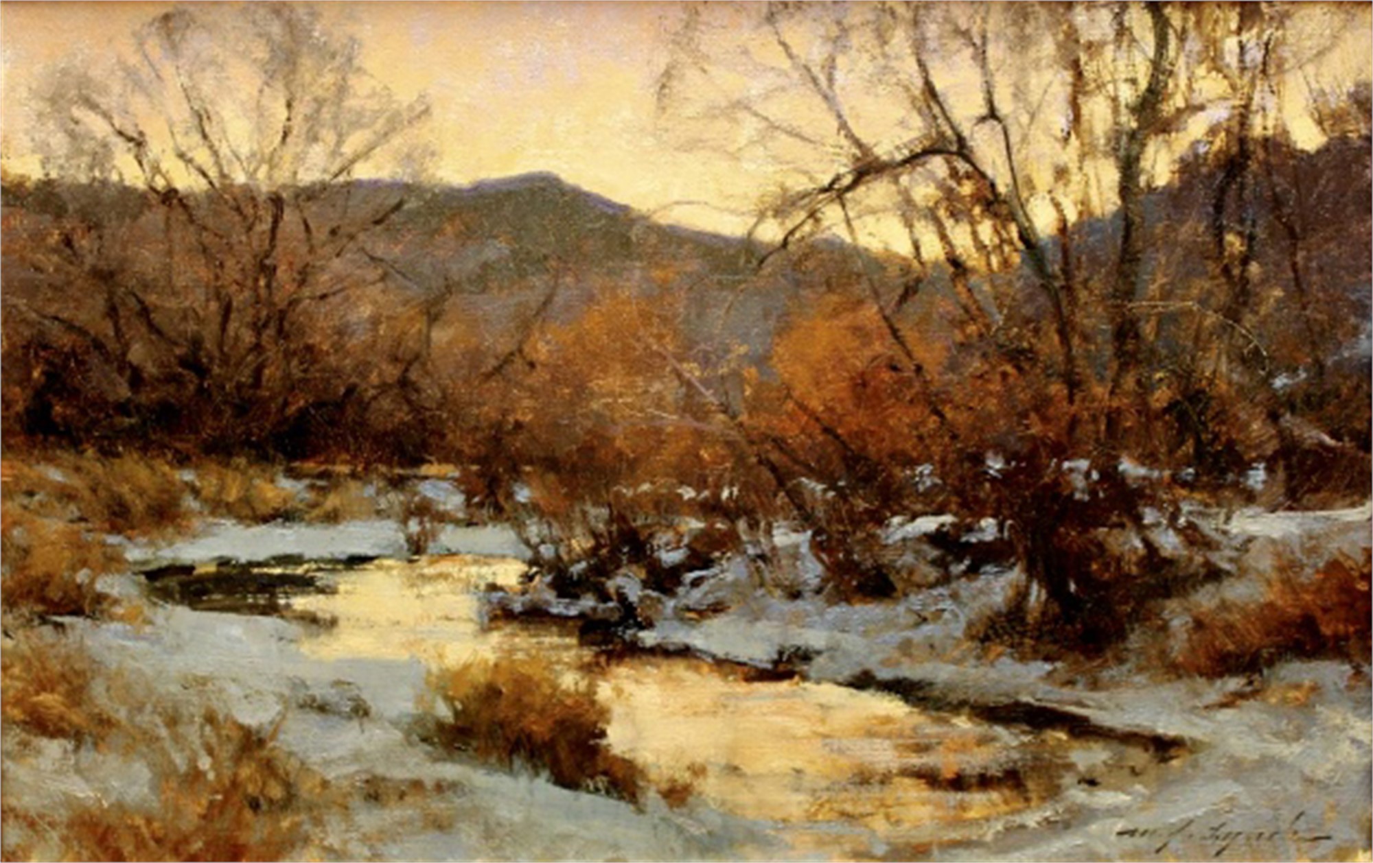 Winter Sky At Evening By Michael J Lynch Gallery 1261 winter-sky-at-evening-by-michael-j-lynch-gallery-1261