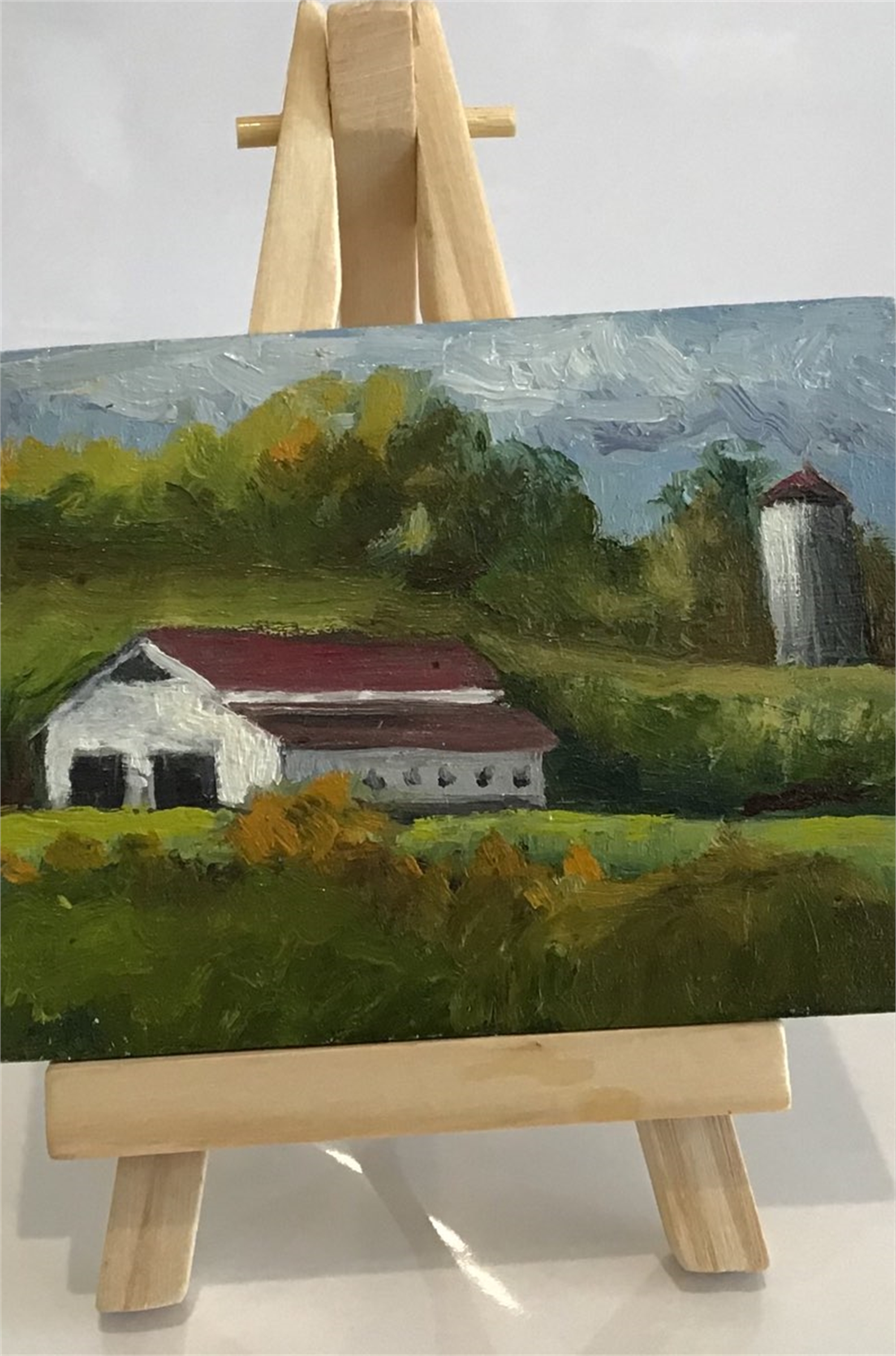 White Barn By Elizabeth Bame High Country Art