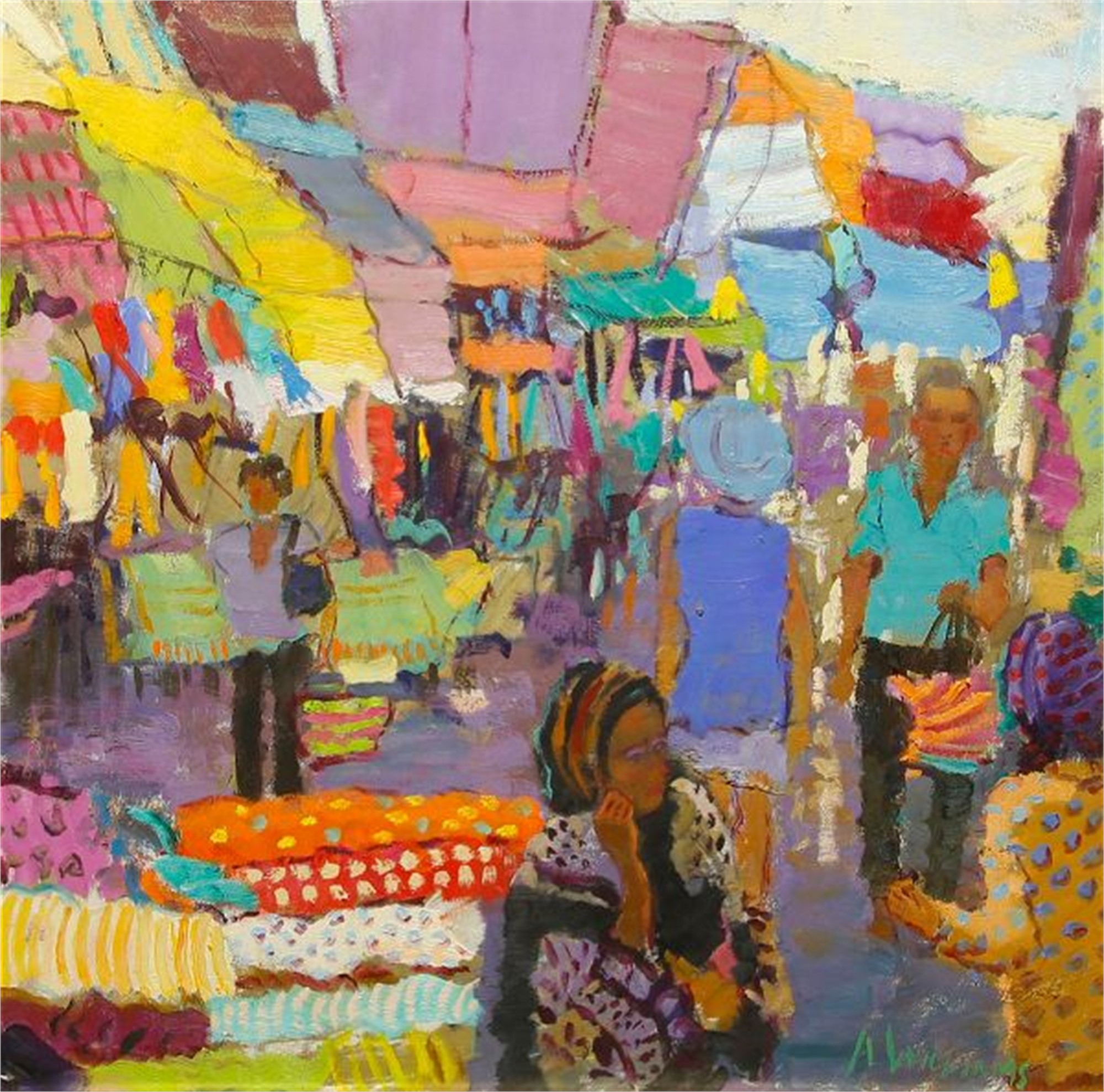 Old Market, Mauritius by Alice Williams | Hagan Fine Art