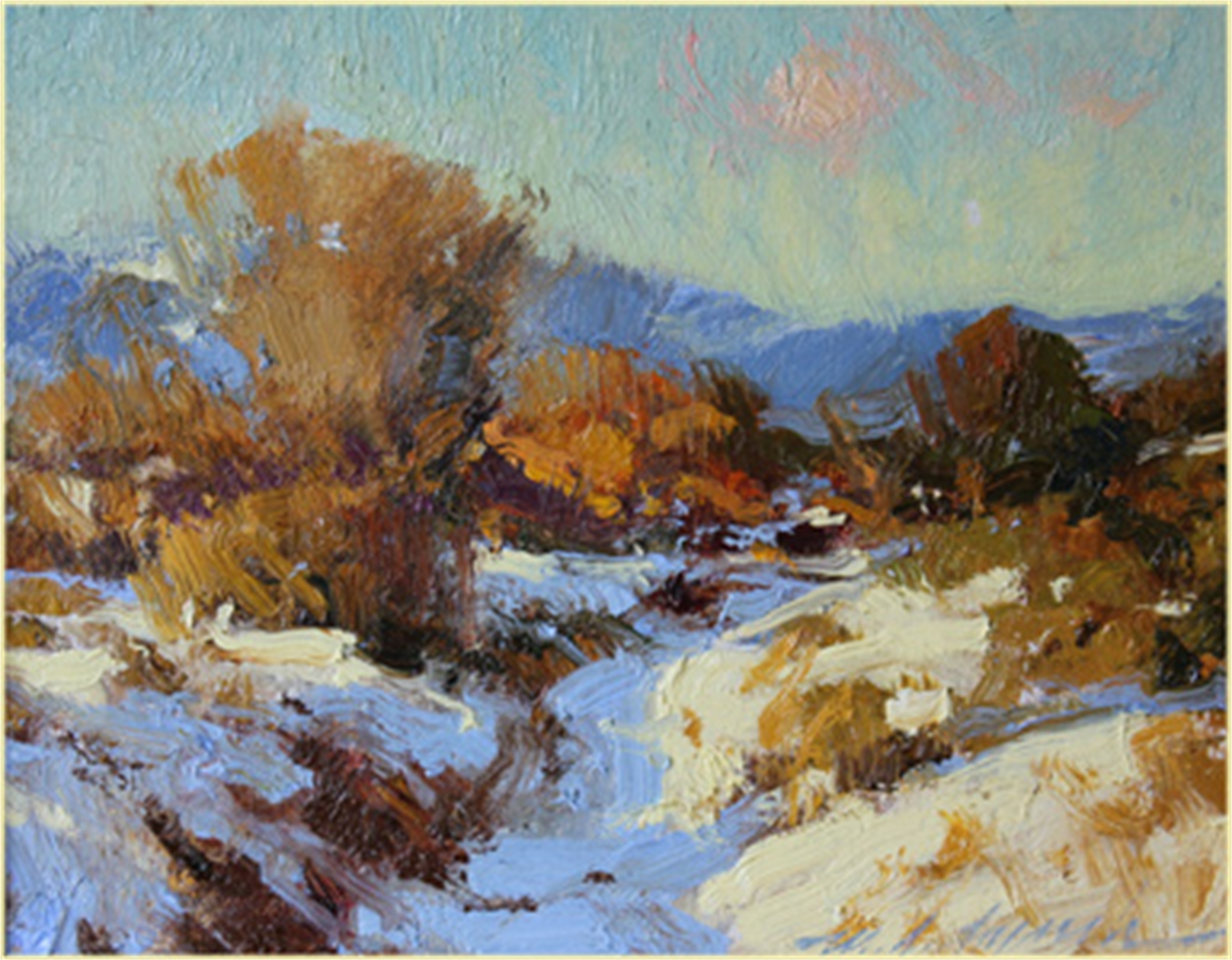 Arroyo in Winter by Michael J Lynch | Gallery 1261