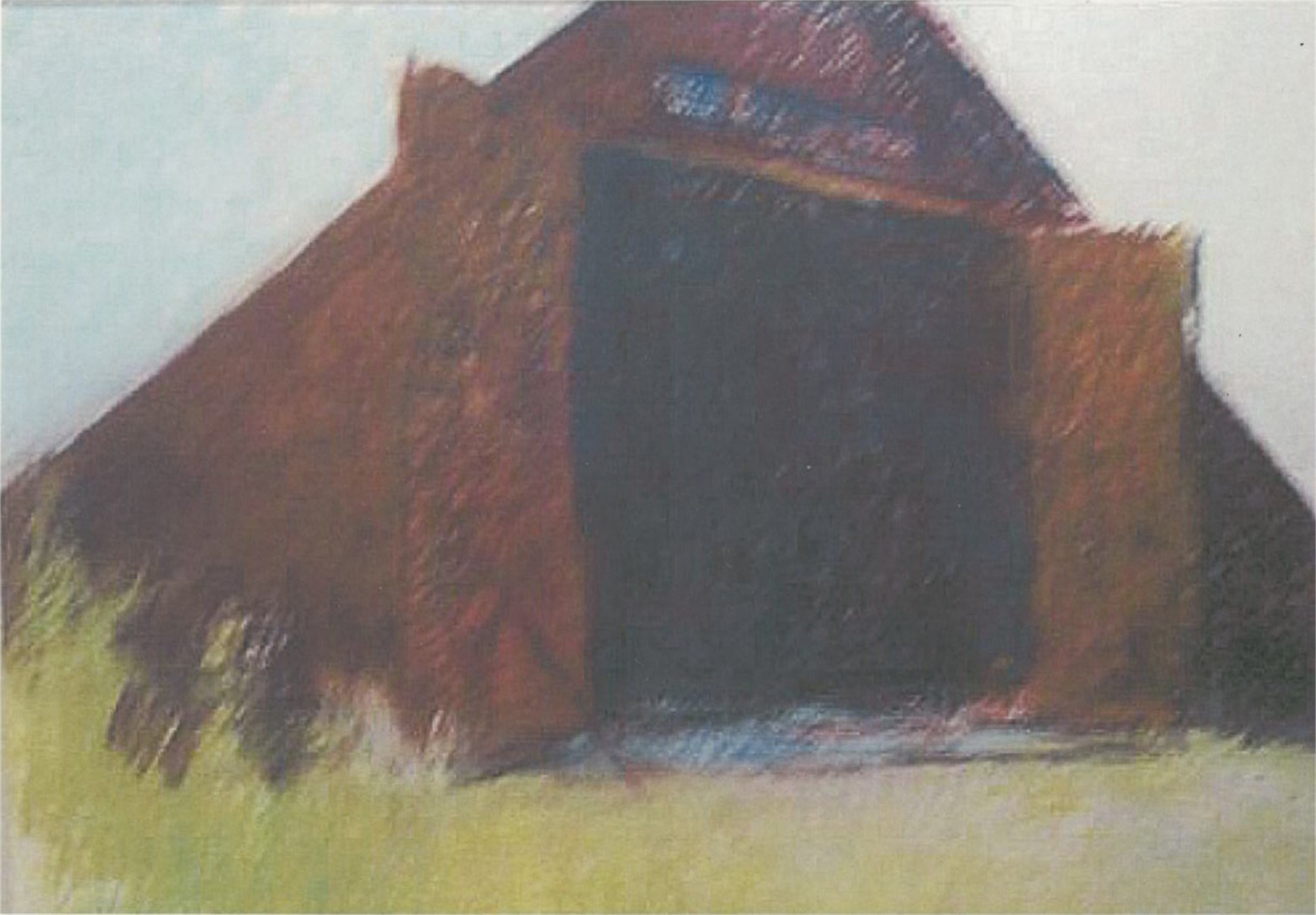 Barn Against The Morning Sun By Wolf Kahn Noted Gallery