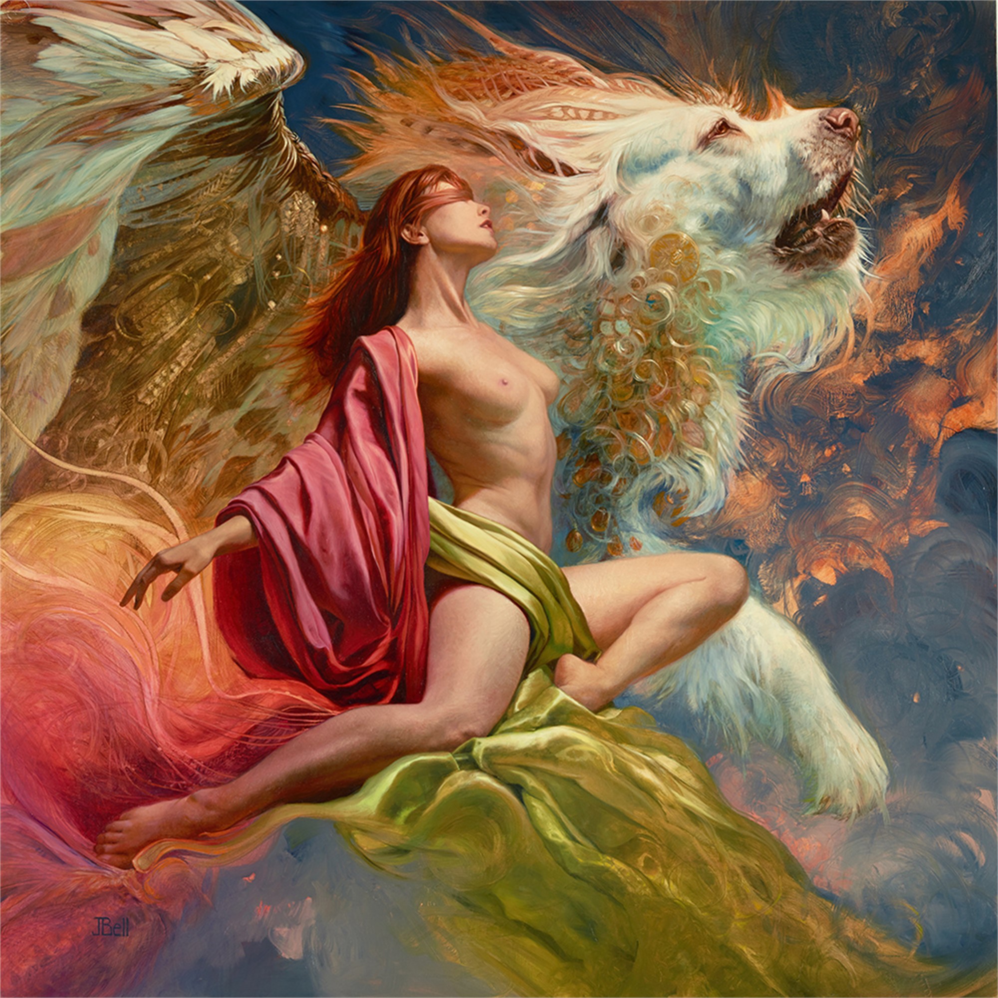 How about a little fantasy art?) Unfolding Rainbow Julie Bell