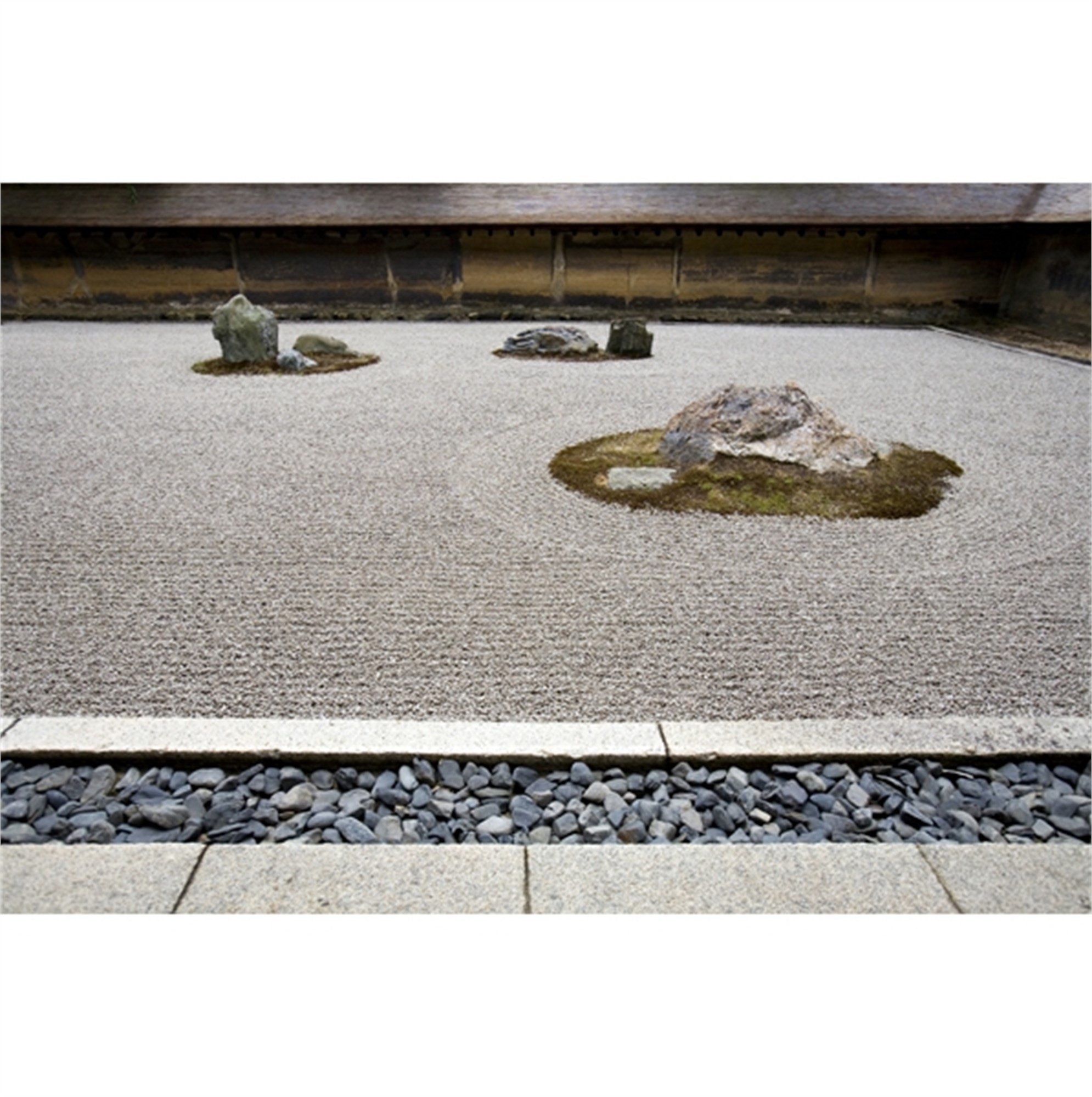 Zen Garden Ryoan Ji Temple Kyoto Japan By Cora Edmonds - 