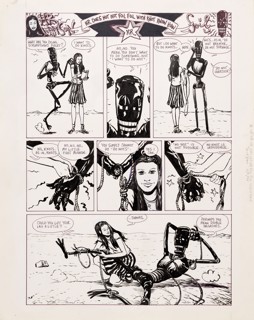 Paul Pope | HR Does Not Not Foil Foil With Knot Know How, page 1, 1994 | Philippe Labaune Gallery