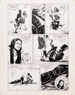 Paul Pope | HR Does Not Not Foil Foil With Knot Know How, page 2, 1994 | Philippe Labaune Gallery