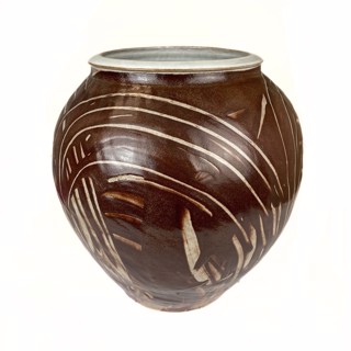 Stoneware Onggi Jar with Laterite Slip by Mitch Yung Stoneware Onggi Jar with Laterite Slip by Mitch Yung