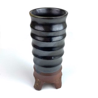 Carved Flower Vase by Mitch Yung Carved Flower Vase by Mitch Yung