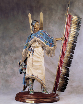 【SCULPTOR】本日発送！MixedYarnCollaredCardigan Mark Hopkins Limited Edition Bronze Sculpture: 