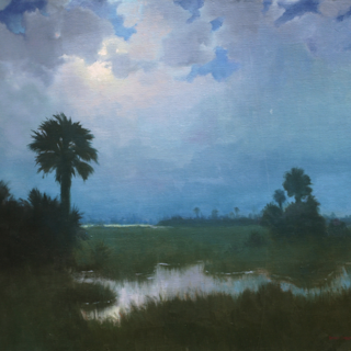"Moonlit Glades" by Armand Cabrera, 24 x 30 Oil on Panel "Moonlit Glades" by Armand Cabrera, 24 x 30 Oil on Panel