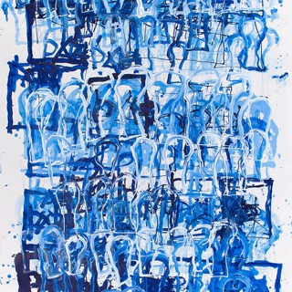 Dan Miller, Untitled (DM 1145), 2018, acrylic on paper, 56.5 x 108.5 inches Dan Miller, Untitled (DM 1145), 2018, acrylic on paper, 56.5 x 108.5 inches